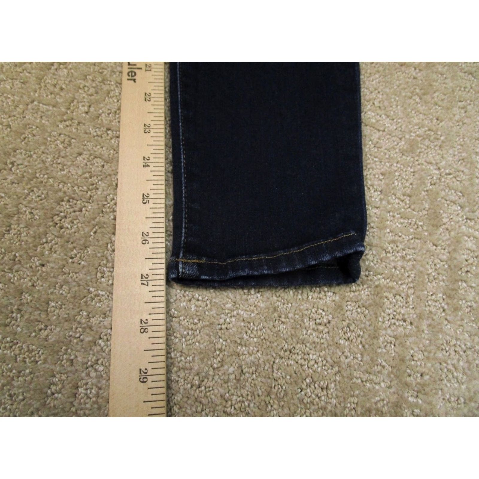 Frame FRAME Jeans Women 28 Blue High Rise Cigarette Pants Dark Wash Stretch Denim Jeans Size 28" / US 6 / IT 42 - 7 Thumbnail