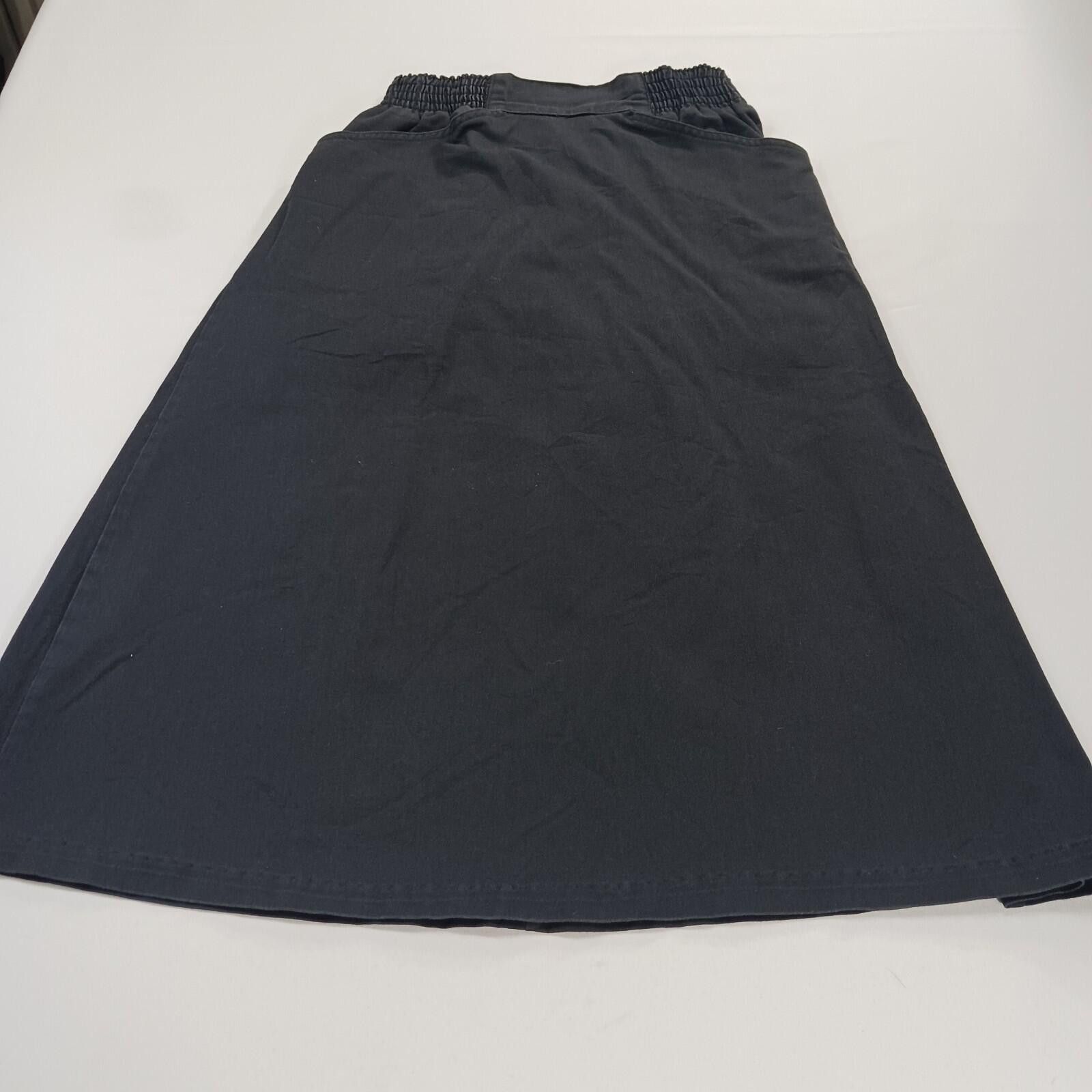 Other Vintage Anthony Collection Women BLK Elastic Waist Skirt 12 Size 34" / US 12 / IT 48 - 12 Thumbnail