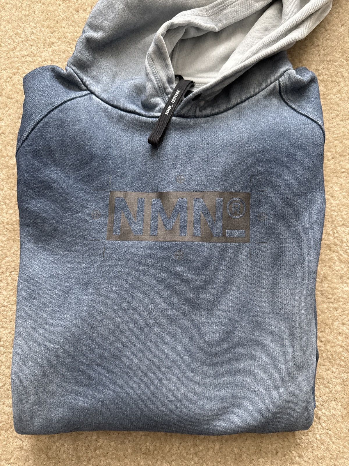 NMN_ I20118F Ombre Blue Hoodie