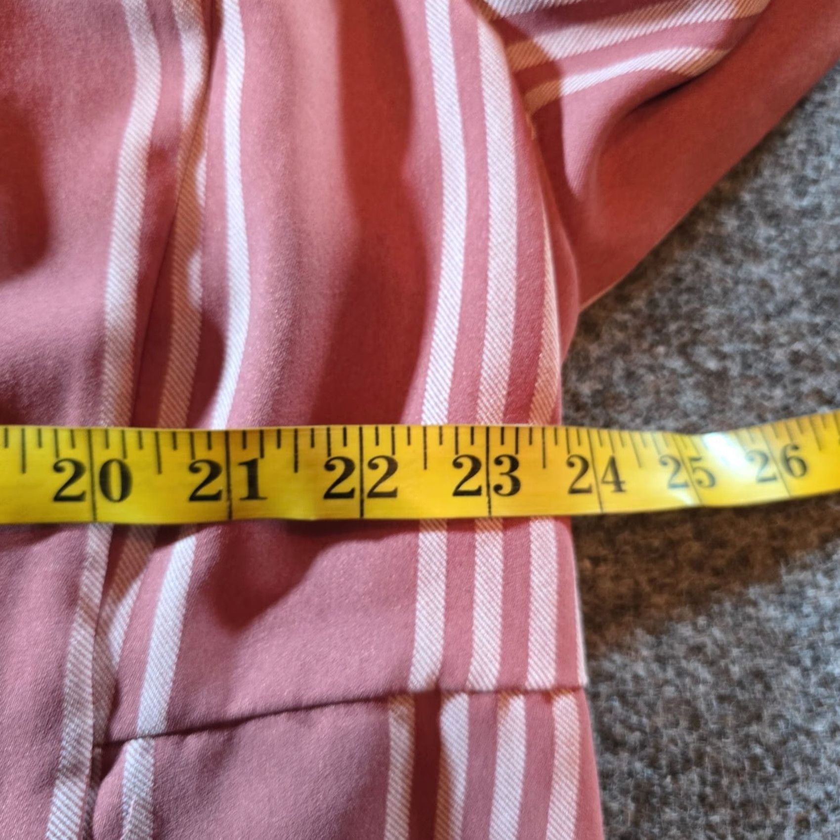 Torrid Torrid Blazer Women 2X Pink White Striped Long Sleeve Casual Career Classic Blazer (Plus) Size XXL / US 16-18 / IT 52-54 - 5 Thumbnail