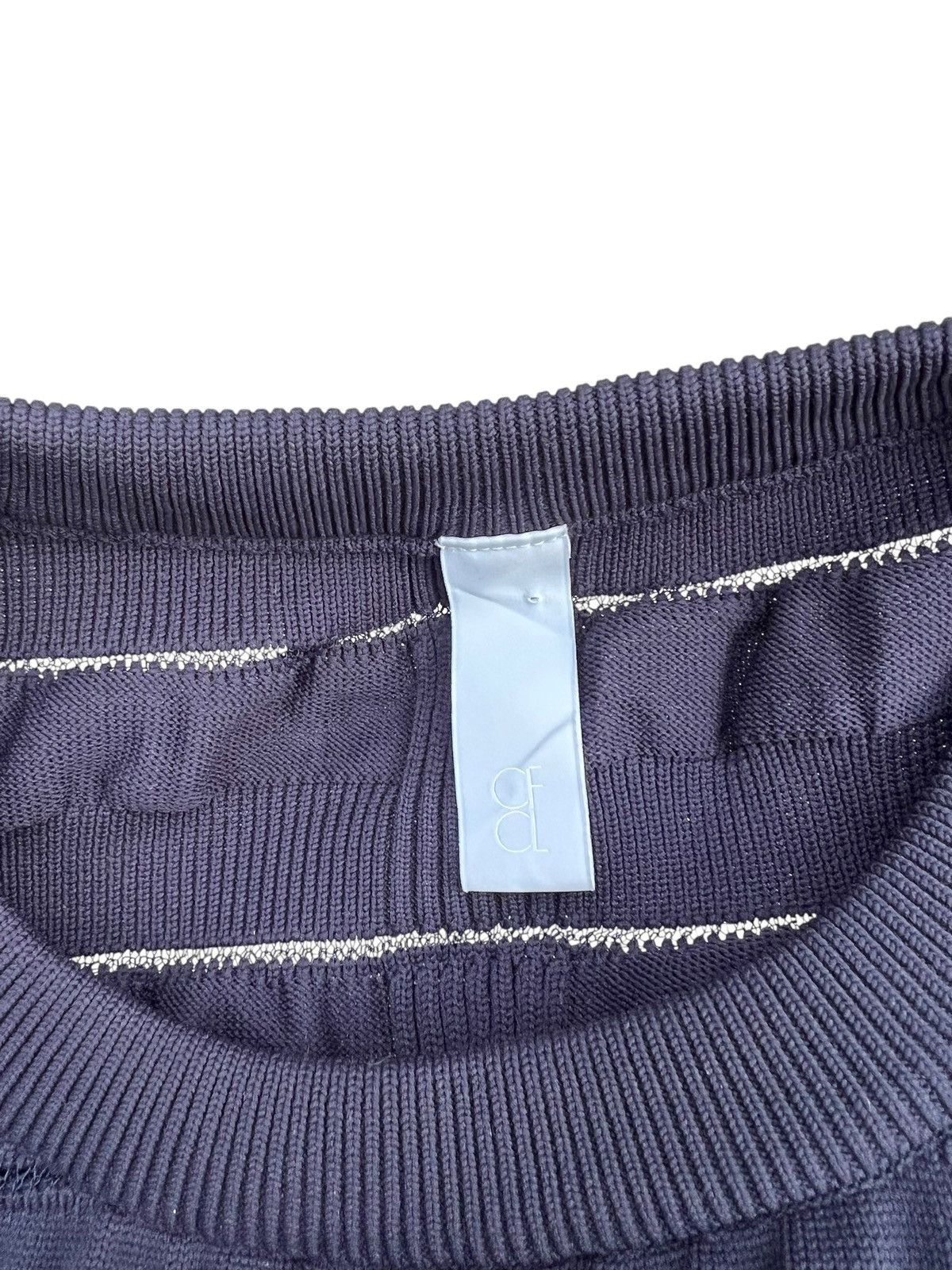 CFCL CFCL Made in Japan Navy Blue Facade Knitwear Sweater Size US L / EU 52-54 / 3 - 18 Thumbnail