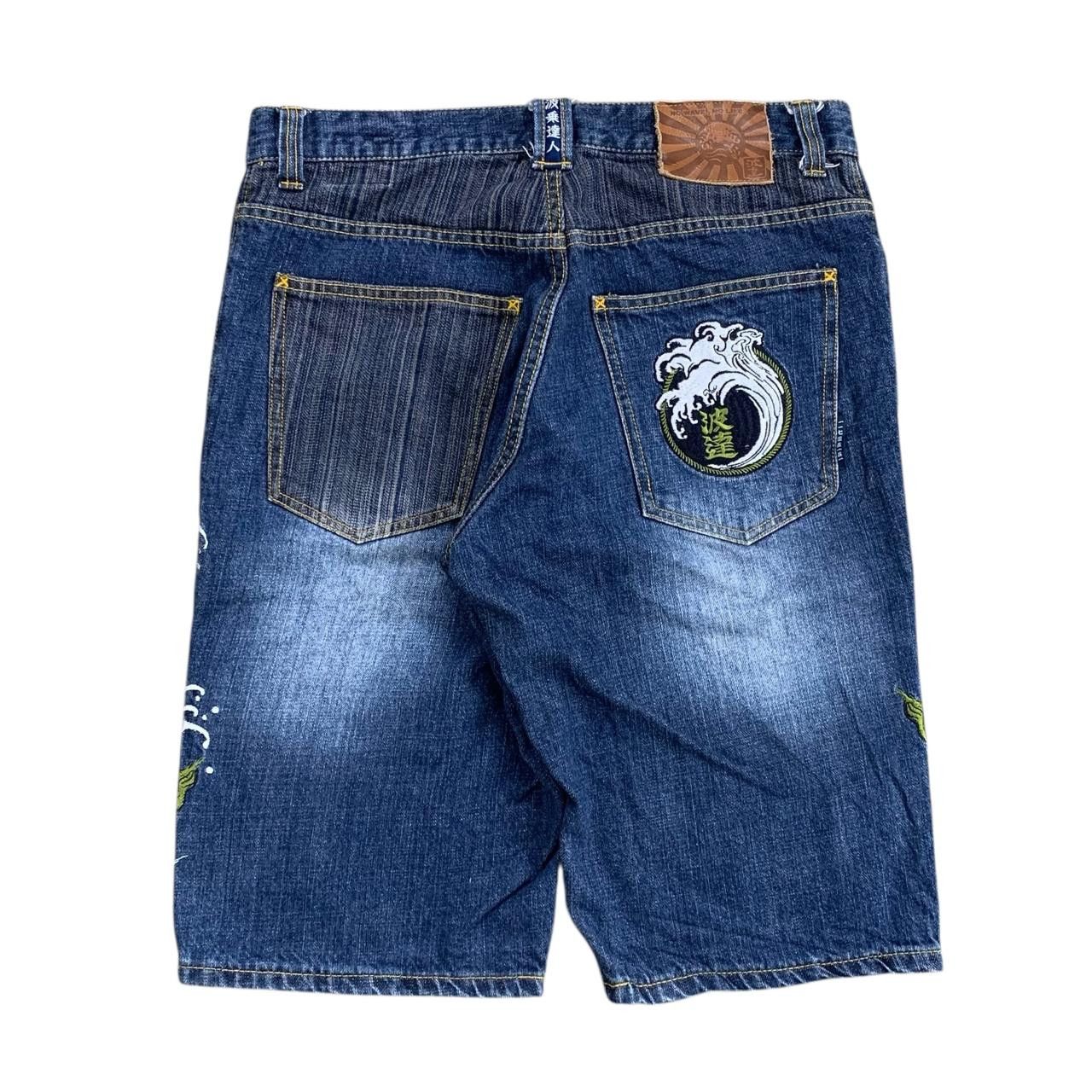 Karakuri Tamashii Naminoritatsujin Karakuri Embroidered Denim Pants Size US 32 / EU 48 - 5 Thumbnail