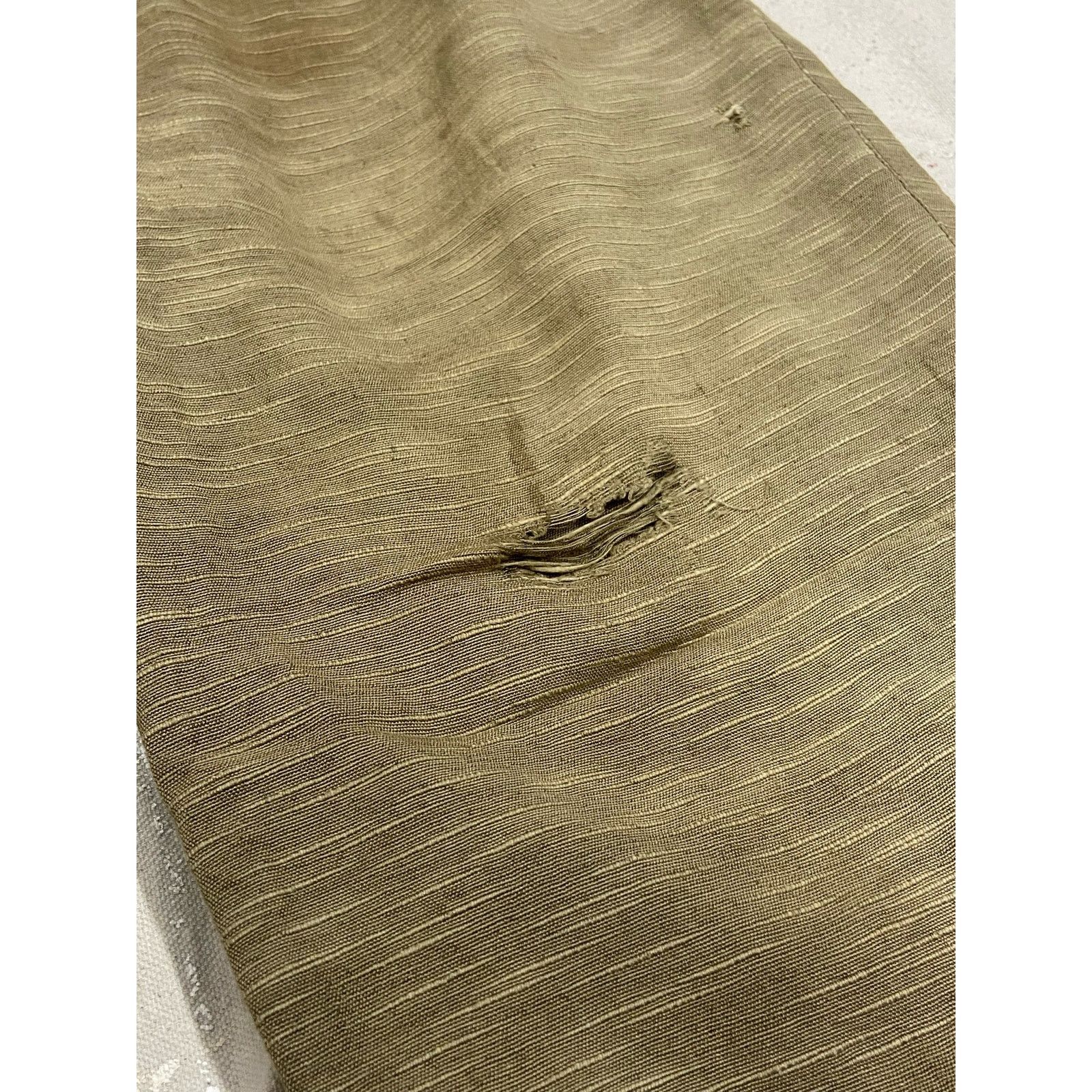 Vintage 40s Vintage Thrashed Distressed Faded Tan Twill Shorts Size US 35 - 9 Thumbnail