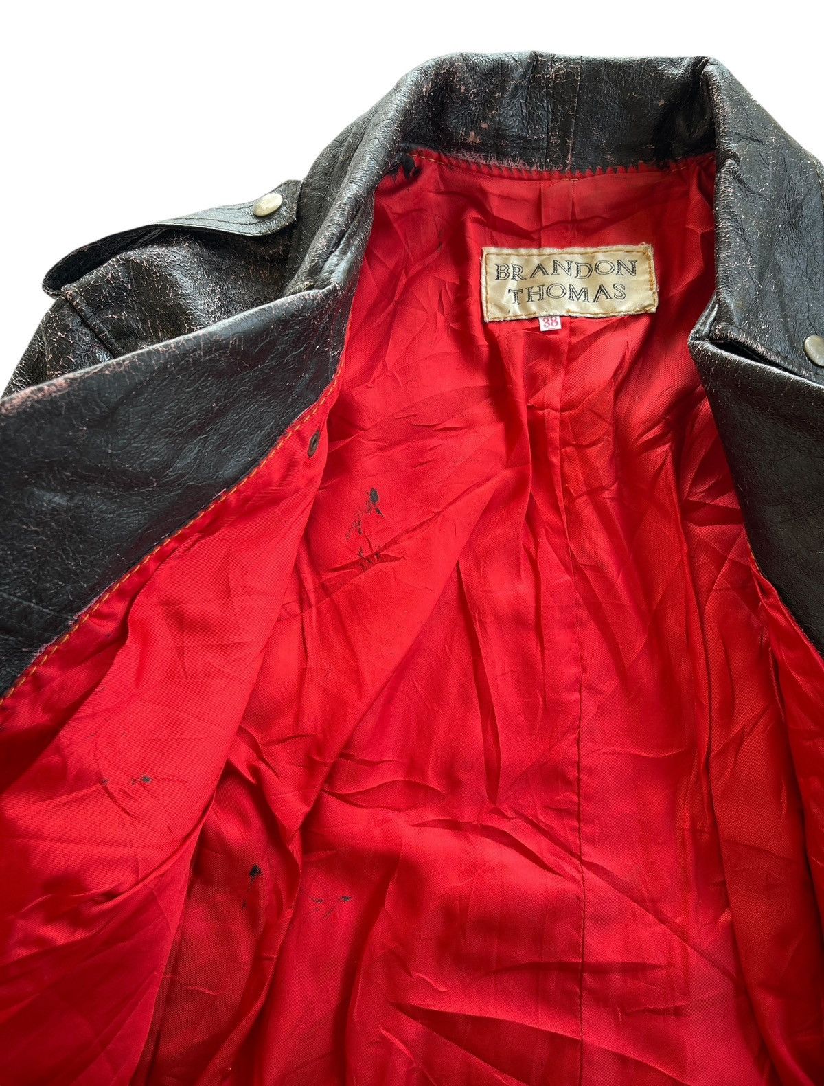 Vintage 90s Brandon Thomas Double Colar Jacket Size US S / EU 44-46 / 1 - 15 Thumbnail