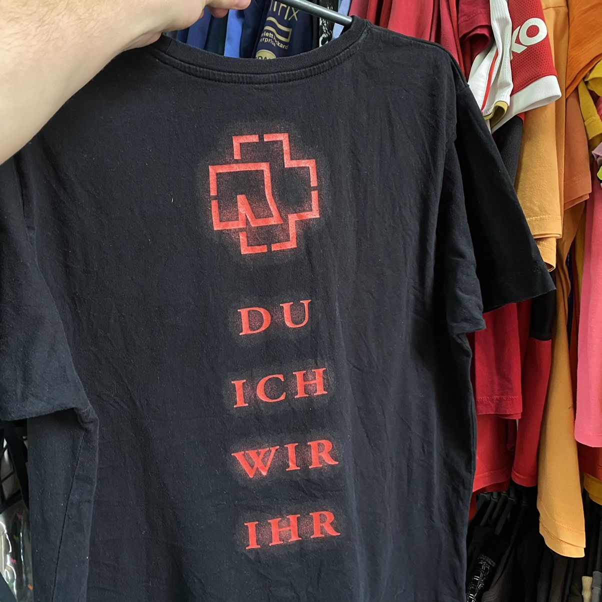 Band Tees Vintage Rammstein Du Ich Wir Ihr 90’s big graphic logo band Size US M / EU 48-50 / 2 - 2 Thumbnail