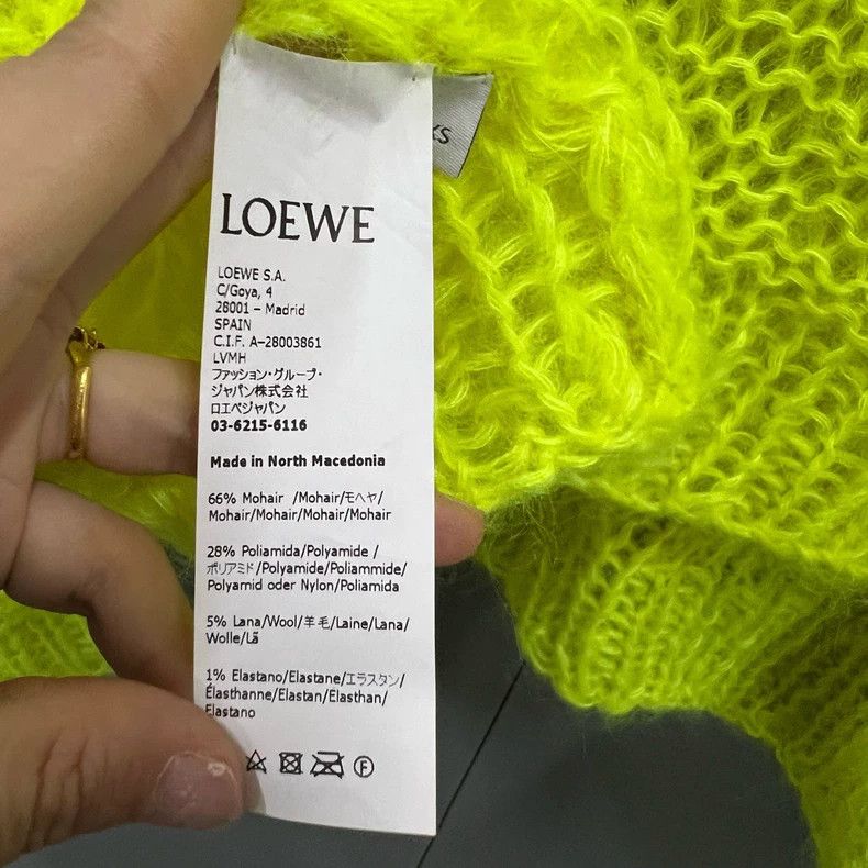 Loewe LOEWE Yellow embroidered logo sweater Size XS / US 0-2 / IT 36-38 - 3 Thumbnail
