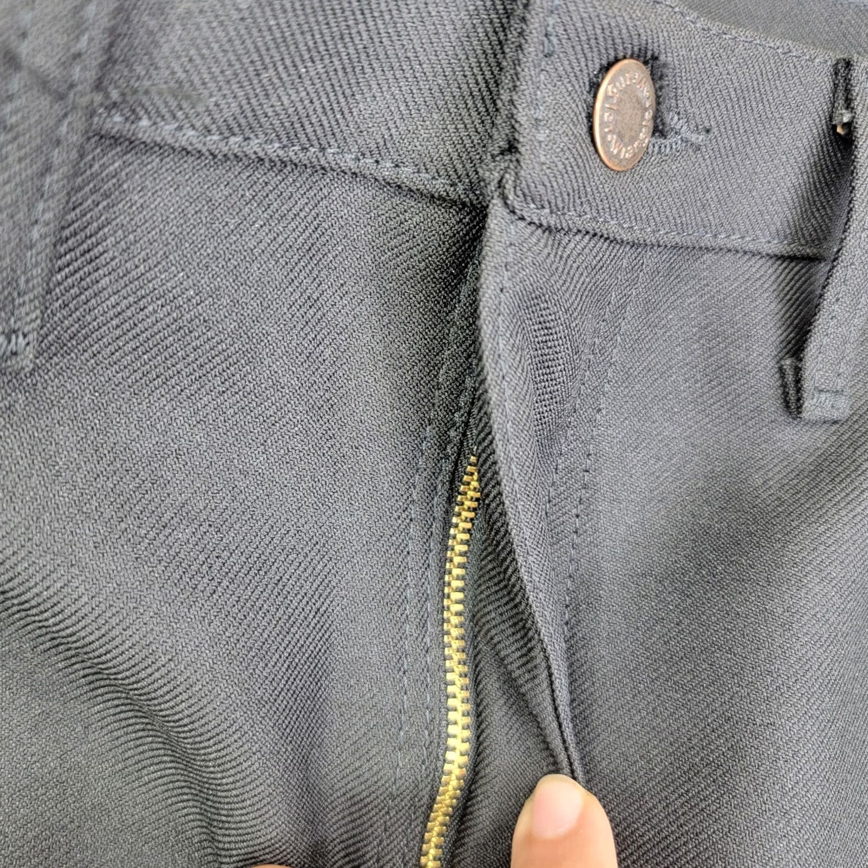 Wrangler VINTAGE Wrangler Jeans Mens W44 L30 Black Wrancher Trousers 82BK Polyester Wrangler 82BK 90s Retro USA Jeans Mens Regular Straight 44x30 Black Size US 44 / EU 60 - 5 Thumbnail