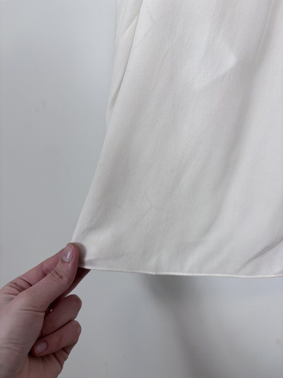 Sandro Sandro Paris NWT Tommy Women’s Ecru White Silk Blouse Shirt Size S / US 4 / IT 40 - 22 Thumbnail