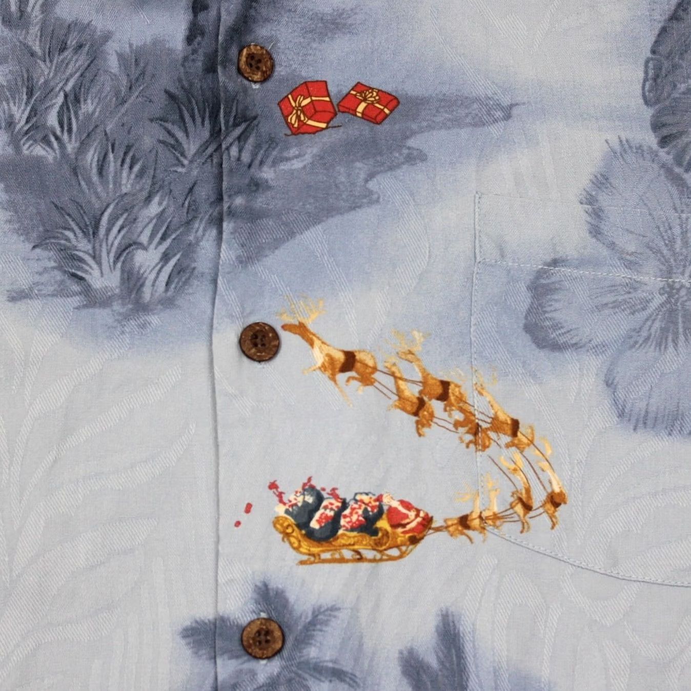 Tommy Bahama Tommy Bahama Hawaiian Shirt Mens 2XL XXL Blue Silk S/S Button Size US XXL / EU 58 / 5 - 7 Thumbnail