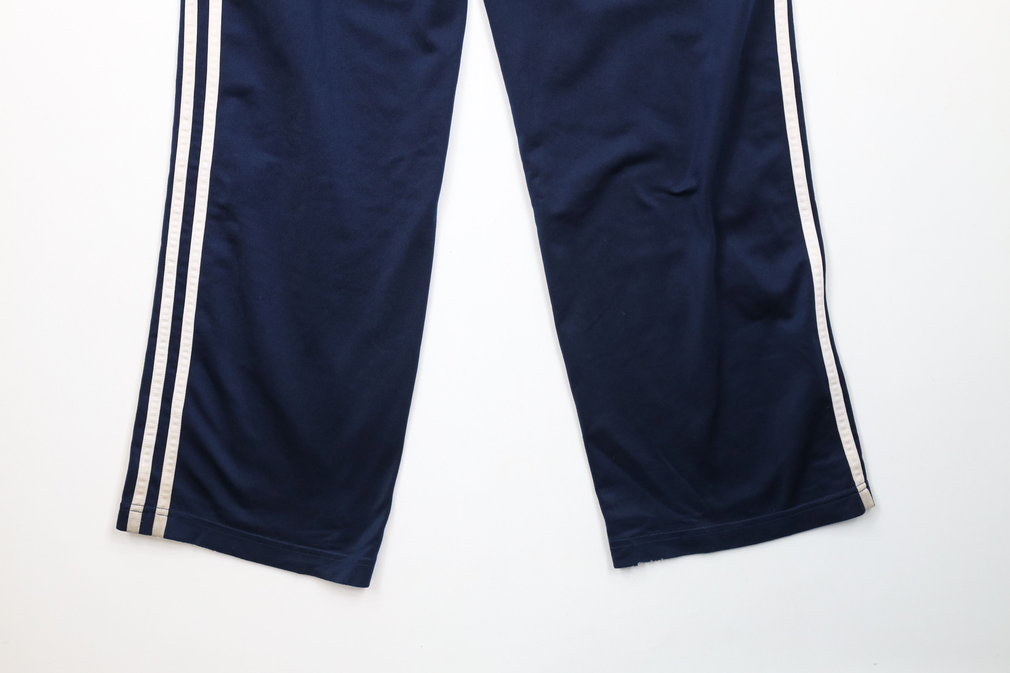 Adidas × Vintage Vintage Adidas Striped Wide Leg Sweatpants Pants Navy Blue Size US 34 / EU 50 - 15 Thumbnail