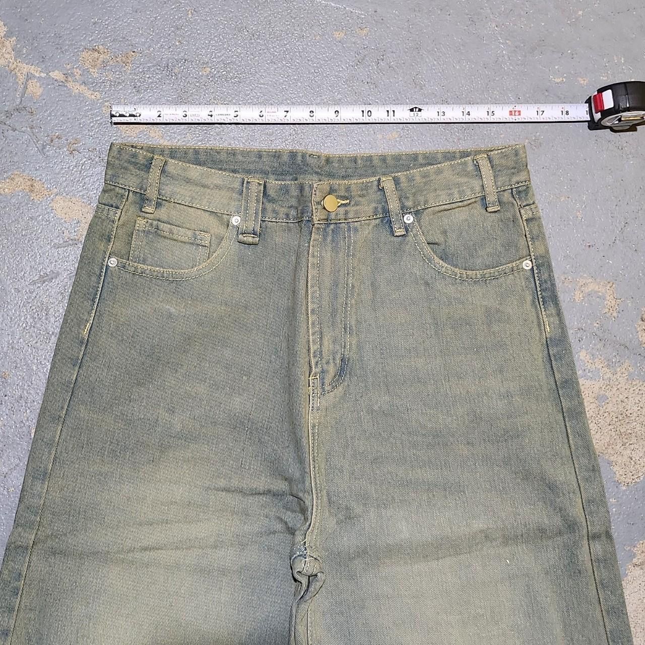 Japanese Brand Baggy Light Blue/Khaki Wide leg denim Size US 32 / EU 48 - 4 Thumbnail