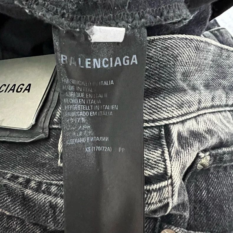 Balenciaga Balenciaga size XS Black Washed Slightly Flared Pants Size US 27 - 6 Thumbnail