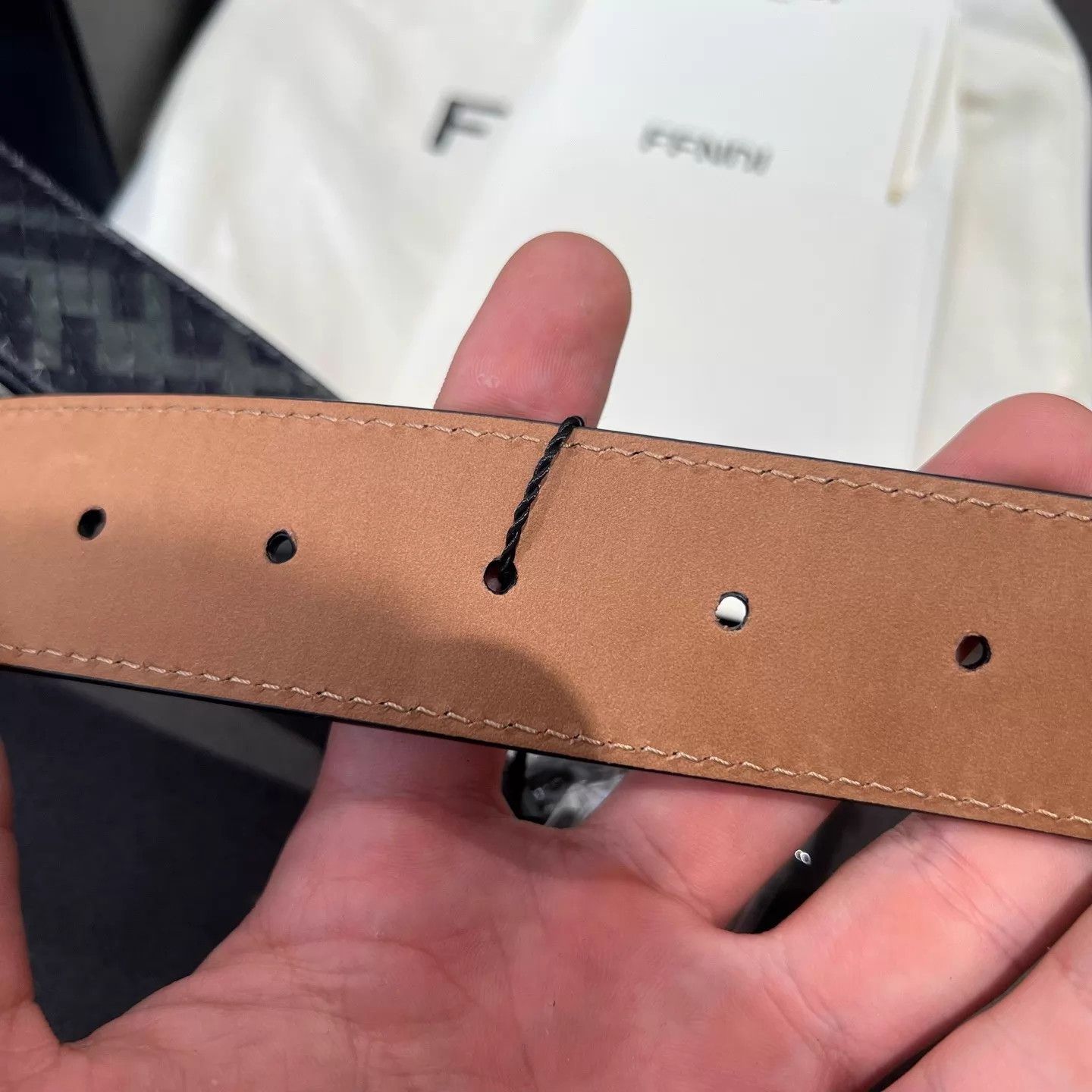Fendi FENDI New Leather Belt Size ONE SIZE - 4 Thumbnail