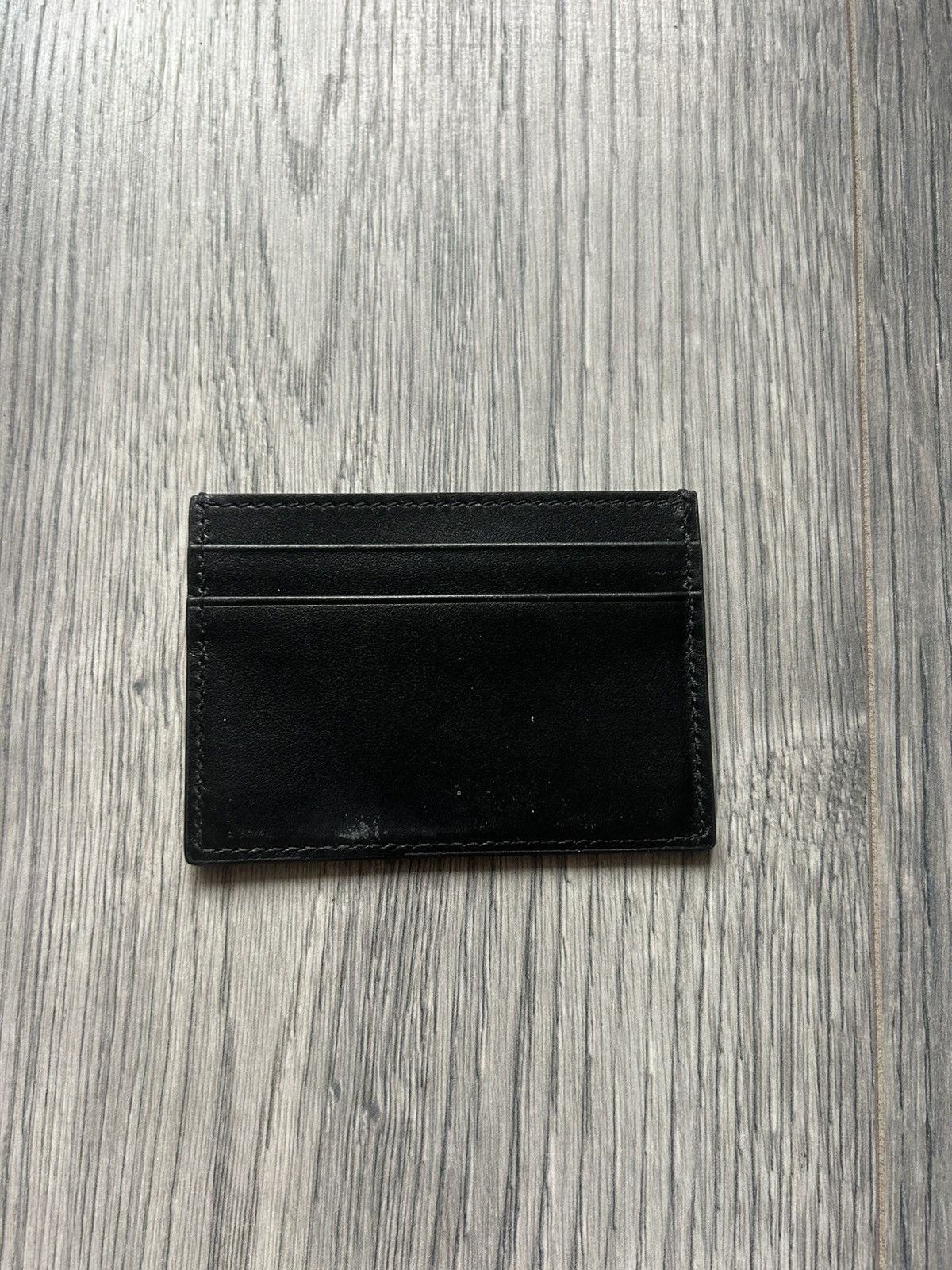 Gucci Black Leather Cardholder with Gold Logo Size ONE SIZE - 2 Thumbnail