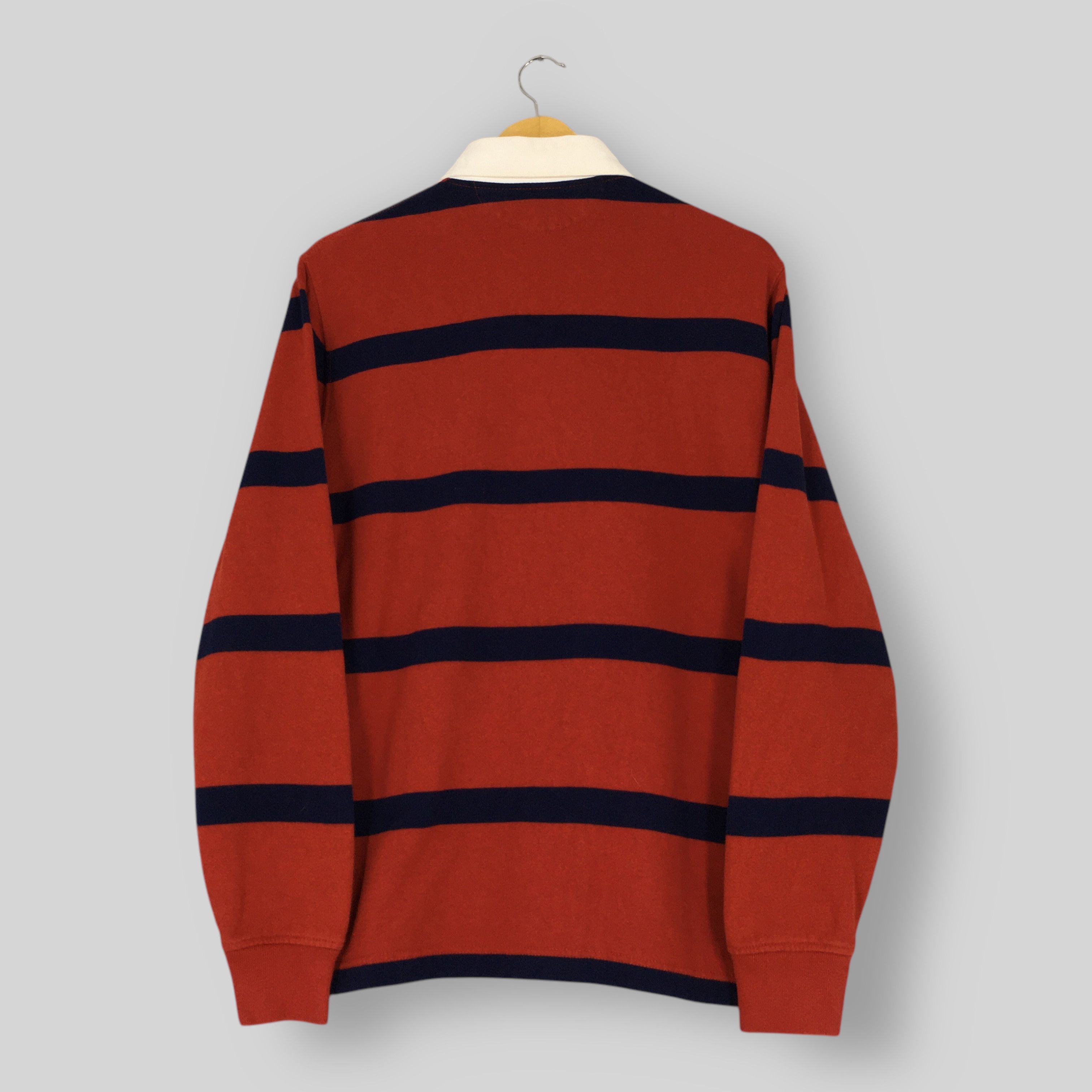 Polo Ralph Lauren Vintage Polo Ralph Lauren Striped Rugby Shirt Medium Size US M / EU 48-50 / 2 - 7 Thumbnail