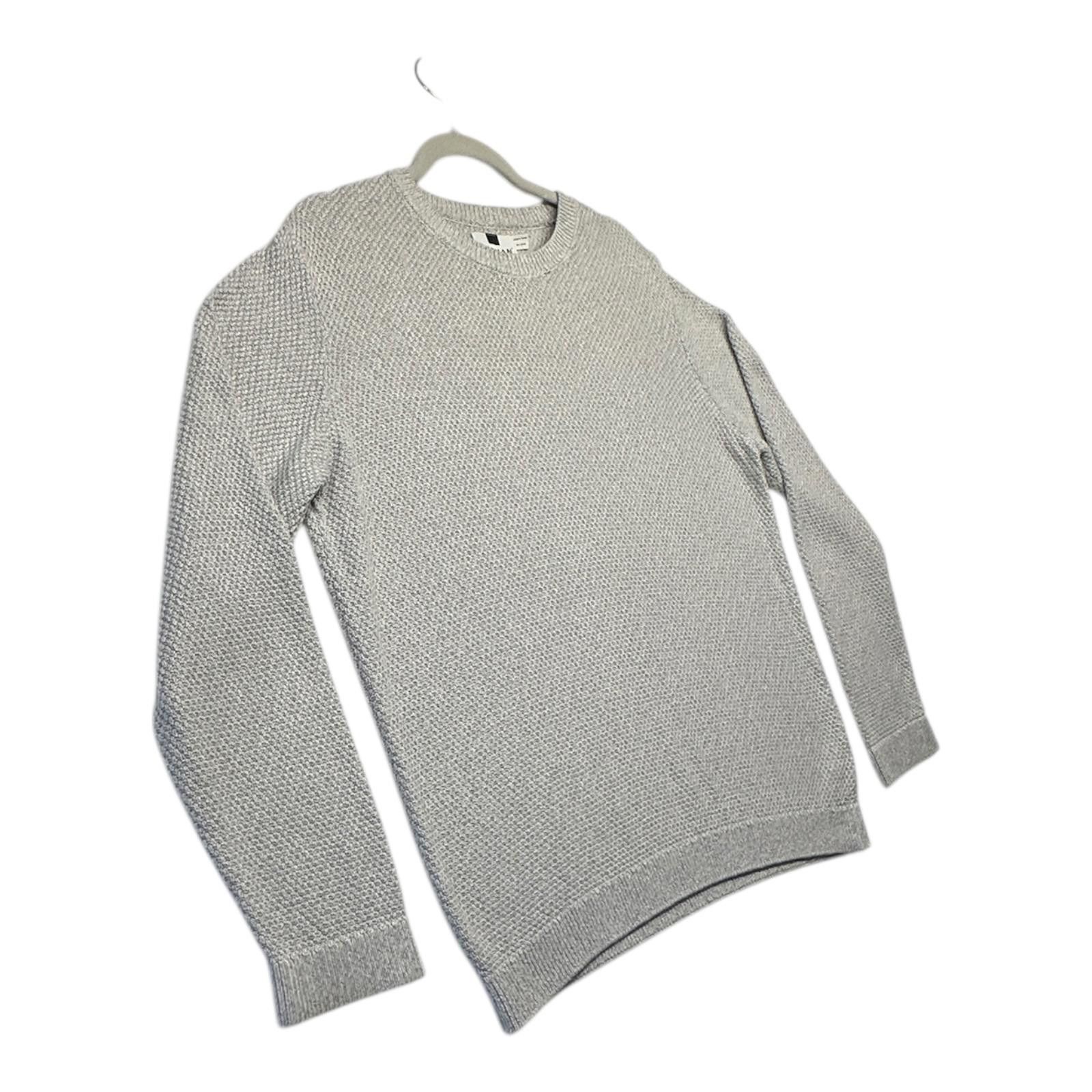 Topman TopMan Jumper Men's UK Size M Grey Loose Stitch Long Sleeve Size US M / EU 48-50 / 2 - 5 Thumbnail