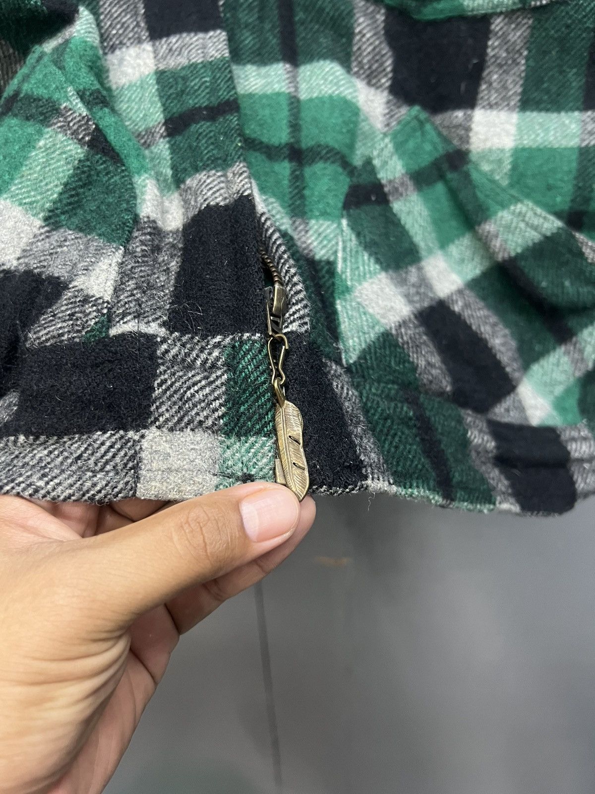 Vintage Vintage Chipie Work US Patent Wool Tartan Jacket Size US M / EU 48-50 / 2 - 7 Thumbnail