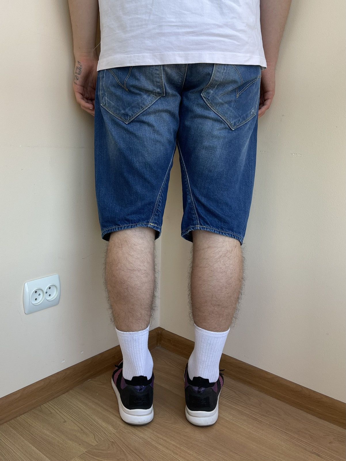 Levi's Engineered Jeans Twisted Seam Denim Shorts Vintage 2000s Size US 32 / EU 48 - 5 Thumbnail