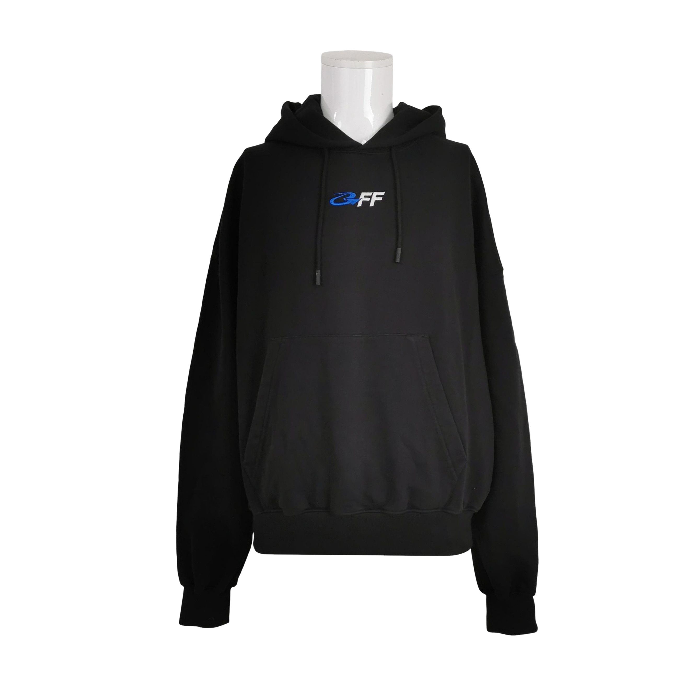 Off-White Off-White Embroidered Logo Hoodie Black S Size US S / EU 44-46 / 1 - 1 Thumbnail