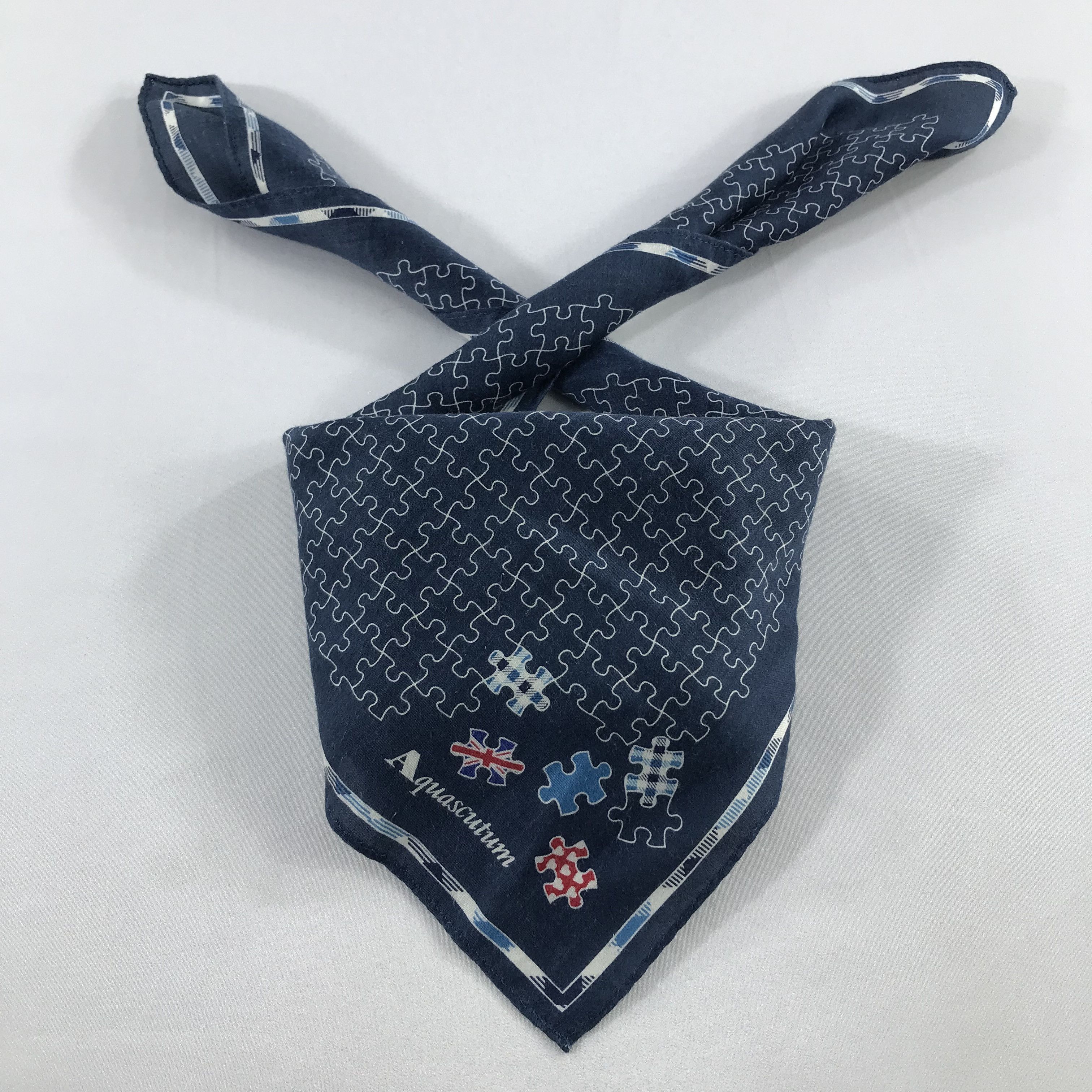 Aquascutum × Vintage Aquascutum Bandana / Handkerchief / Neckerchief - S2438 Size ONE SIZE - 3 Thumbnail