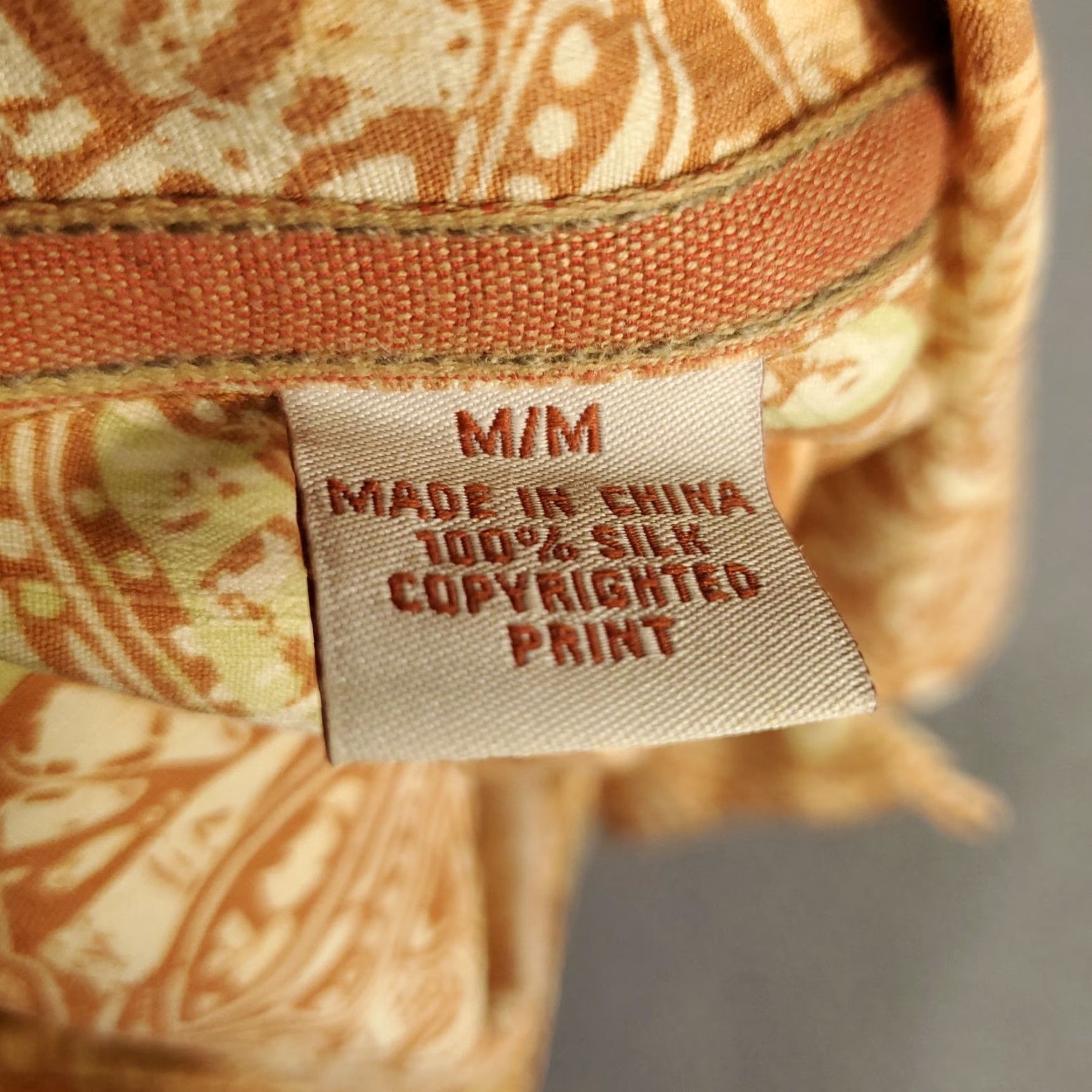 Tommy Bahama Tommy Bahama Silk Hawaiian Shirt Mens Medium Orange Floral Button-Up Size US M / EU 48-50 / 2 - 8 Thumbnail