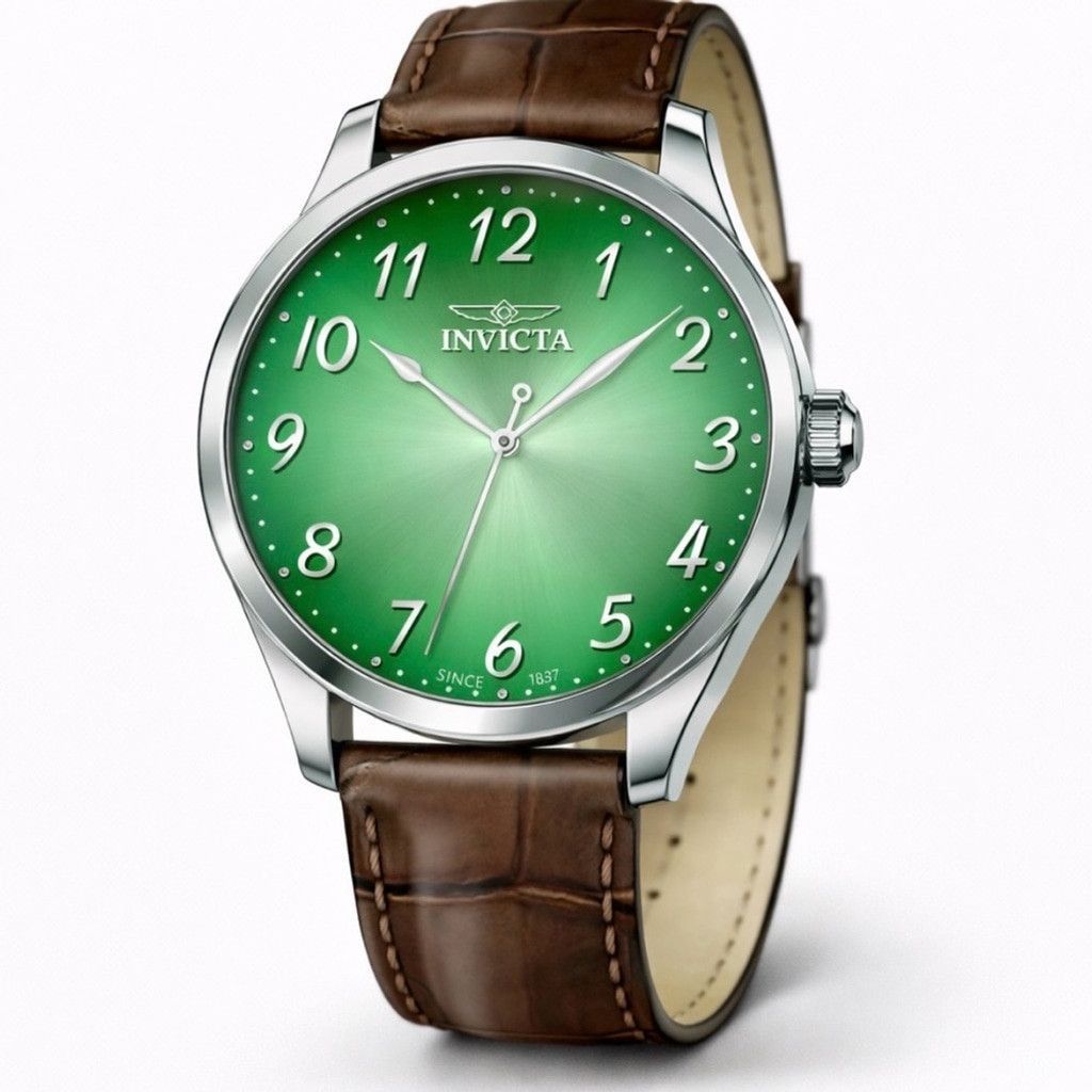 Invicta Invicta Celestial Quartz 43mm DialChestnut Leather MRSP $170 Size ONE SIZE - 1 Thumbnail