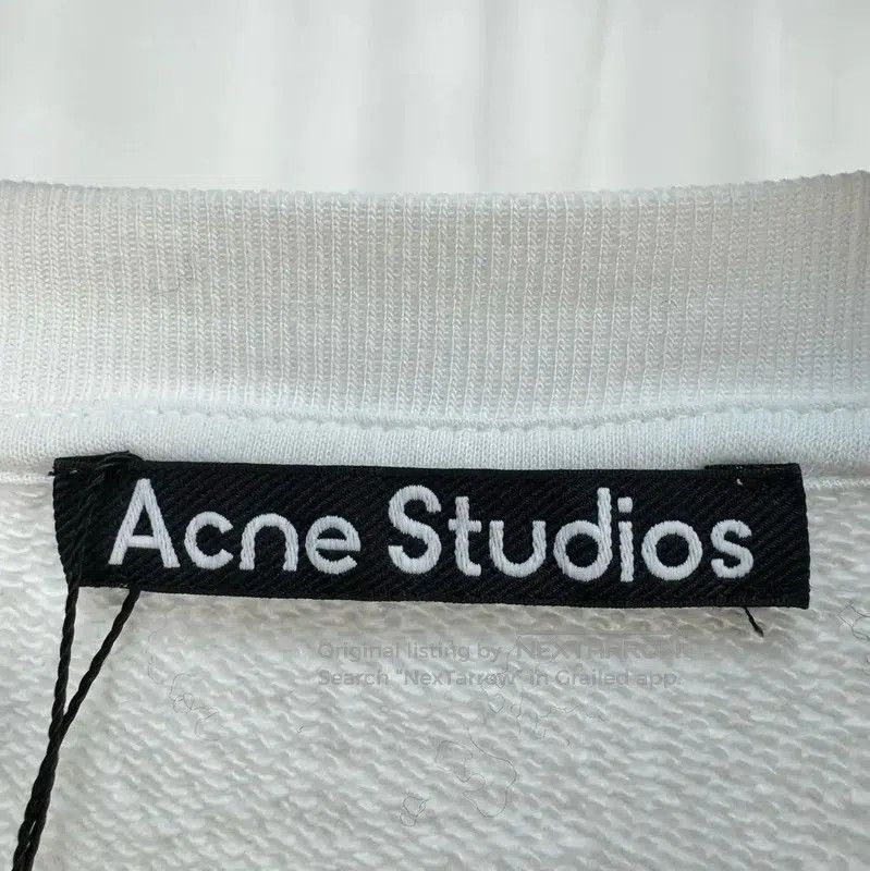Acne Studios Acne Studios White Cotton Logo Sweatshirt. Size US M / EU 48-50 / 2 - 5 Thumbnail