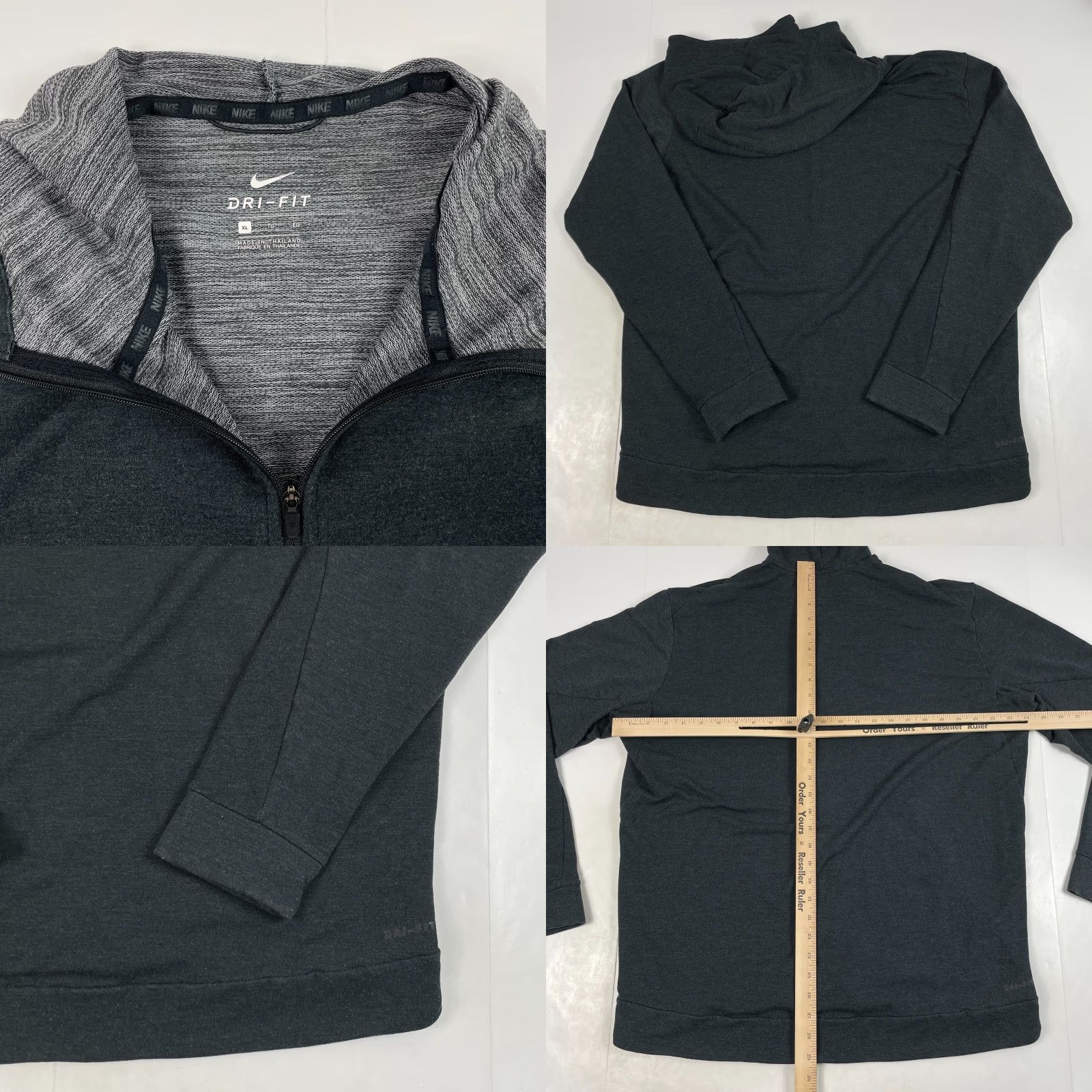 Nike Nike Hoodie Mens XL Gray Dri-Fit Full Zip Performance Lined Gym & Workout Size US XL / EU 56 / 4 - 8 Thumbnail