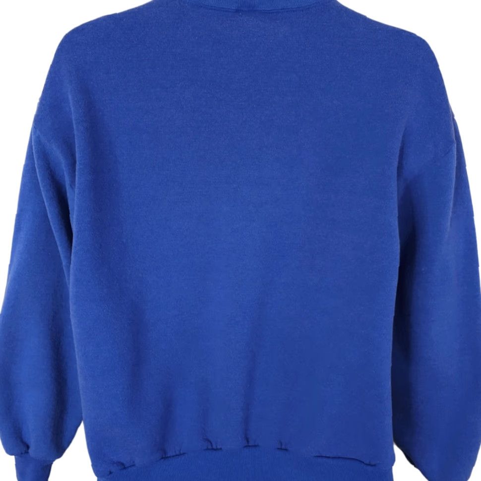 Jerzees VINTAGE Alaska Polar Bears Sweatshirt Mens Size Medium Blue 90s Animal Nature JERZEES Crew Neck Pullover Long Sleeve Cotton Blend Graphic Print Size US M / EU 48-50 / 2 - 5 Thumbnail