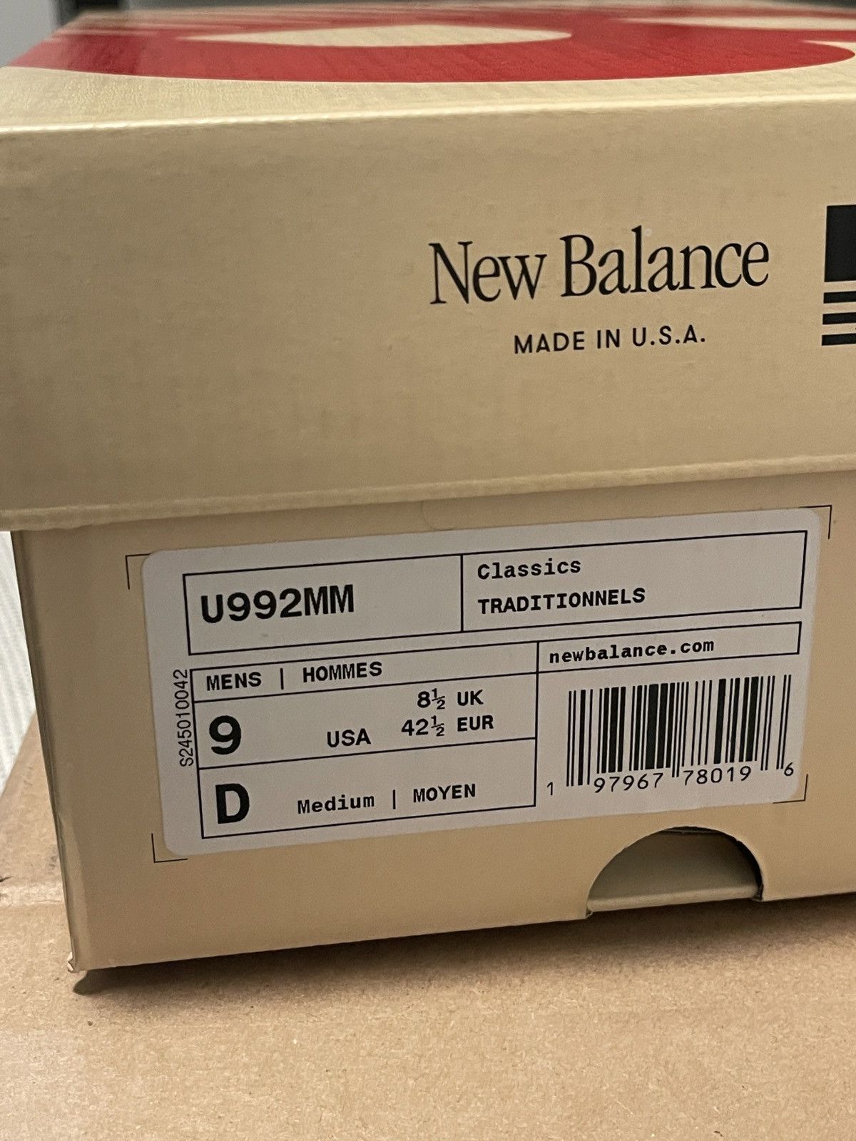 New Balance New Balance 992（U992M） Size US 9 / EU 42 - 3 Thumbnail