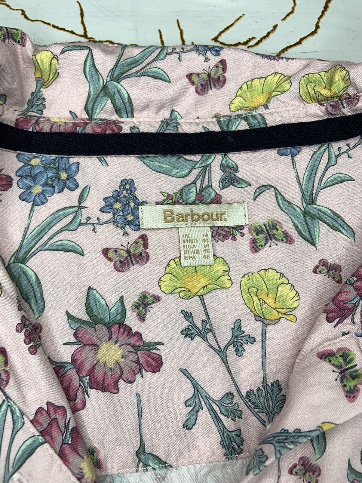 Barbour Barbour Women Else Dress Long Floral UK 18 US 14 EUR 44 Size XL / US 12-14 / IT 48-50 - 5 Thumbnail