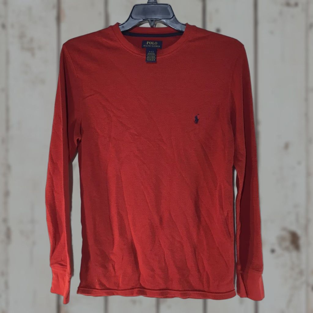 Polo Ralph Lauren Polo Ralph Lauren Red Waffle Knit Thermal Shirt Mens Size M Cambodia Size US M / EU 48-50 / 2 - 1 Thumbnail