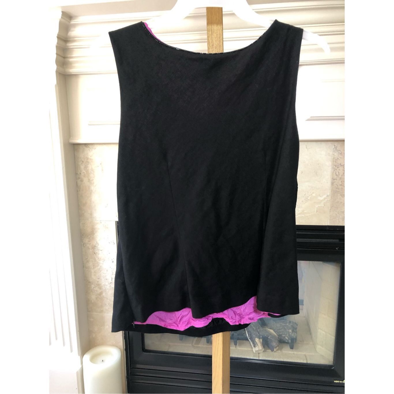 Other Carole Little Women’s Black with Pink Lining and Beaded Neck Size XXL / US 16-18 / IT 52-54 - 2 Thumbnail