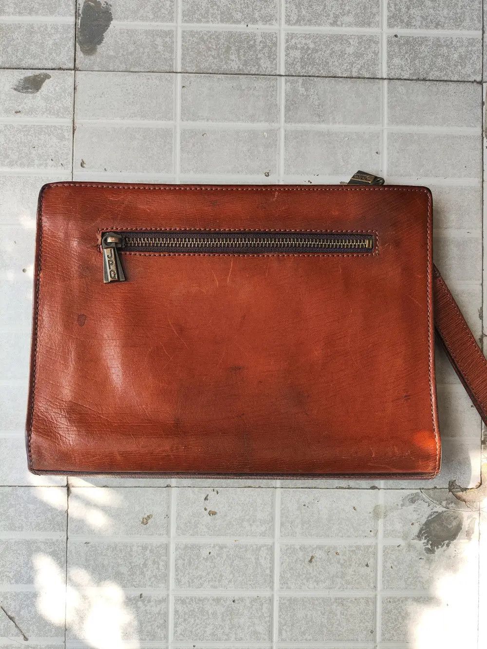 Jean Paul Gaultier Archive metal logo leather handbag Size ONE SIZE - 3 Thumbnail