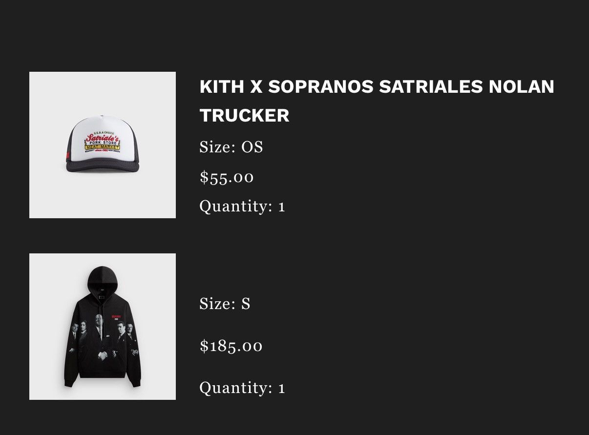 Kith Kith x sopranos Satriales Nolan Trucker (OS) Size ONE SIZE - 3 Thumbnail