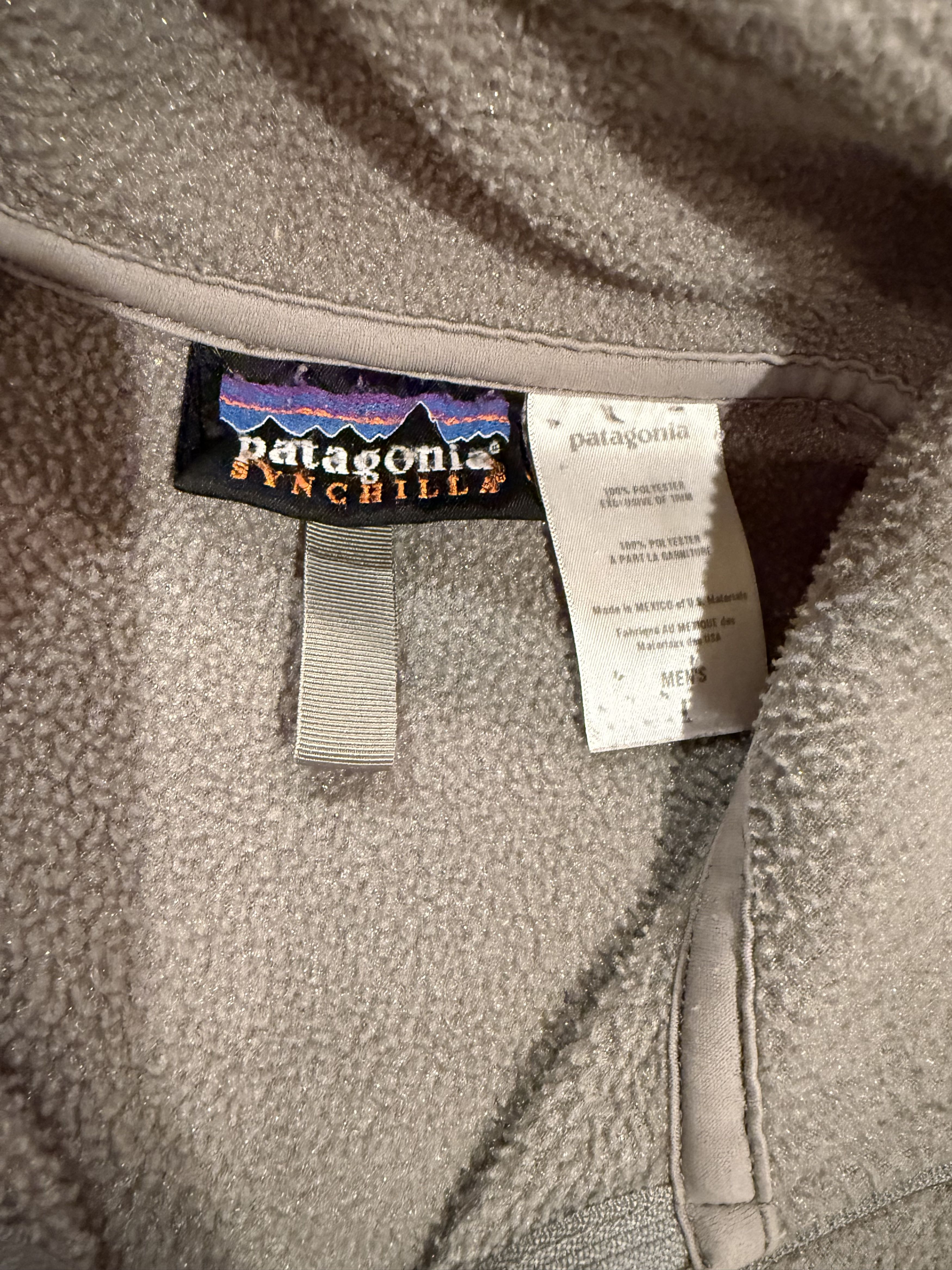 Patagonia Vtg Patagonia Synchilla 90s Fleece — Grey— Men's Large Size US L / EU 52-54 / 3 - 6 Thumbnail