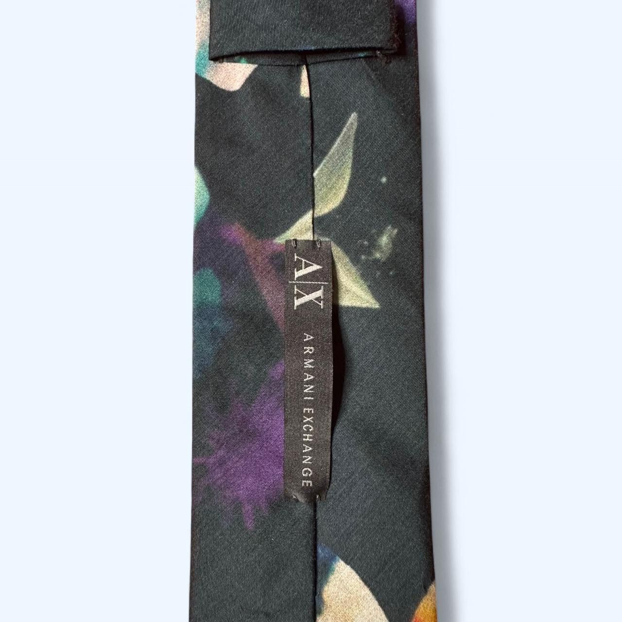 Armani Exchange Armani Exchange Slim Floral Cotton/Silk Tie Size ONE SIZE - 3 Thumbnail