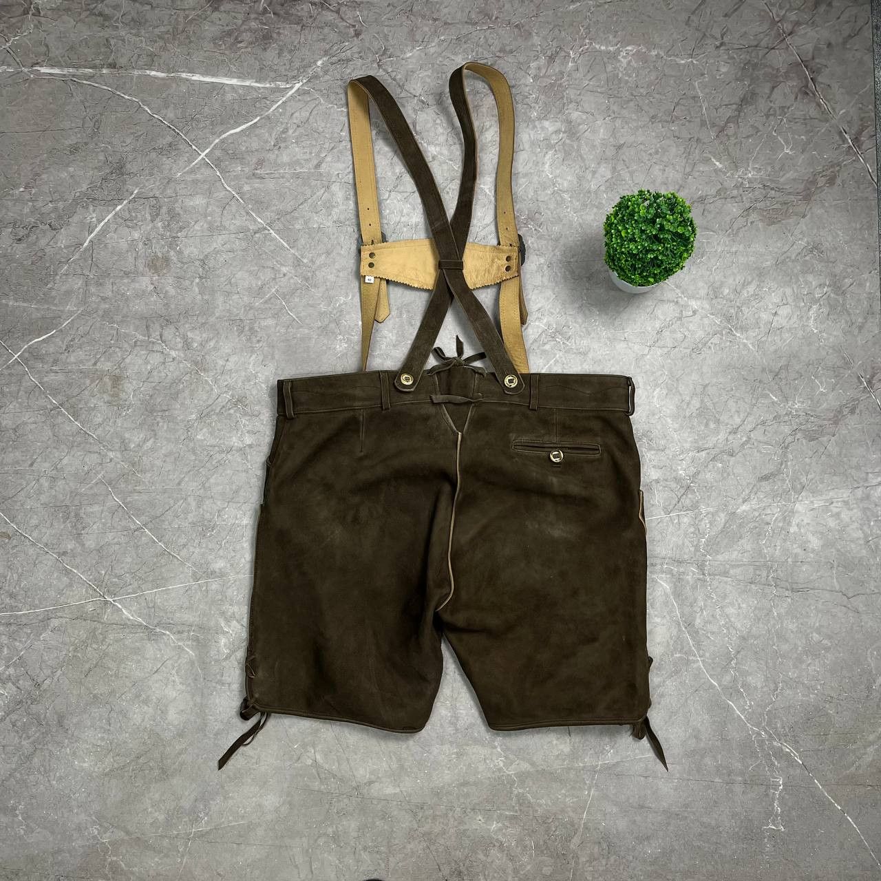 Japanese Brand Vintage Brown Cowboy's Shorts Octoberfest Bavarian Costume Size US 33 - 9 Thumbnail