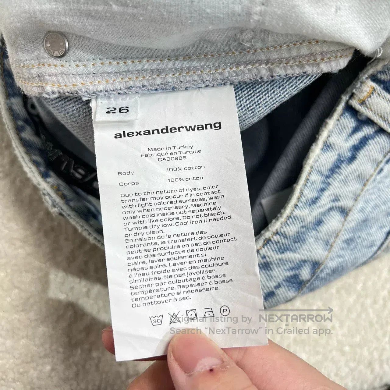 Alexander Wang Alexander Wang Washed Distressed Jeans. Size 26" / US 2 / IT 38 - 3 Thumbnail