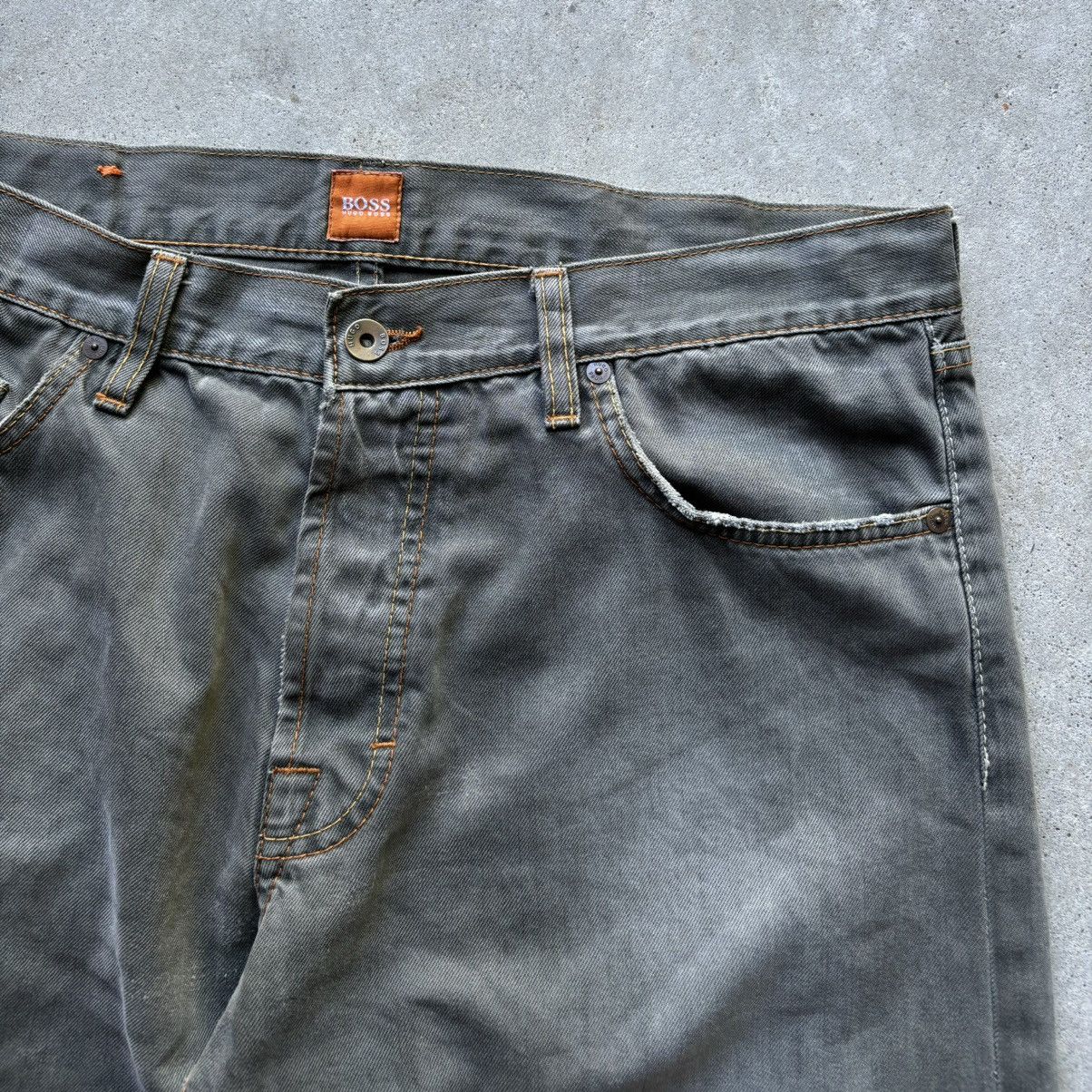 Hugo Boss × Japanese Brand × Vintage vintage Y2K HUGO BOSS Wide Leg Bootcut Fade Wash Denim jeans Size US 35 - 12 Thumbnail