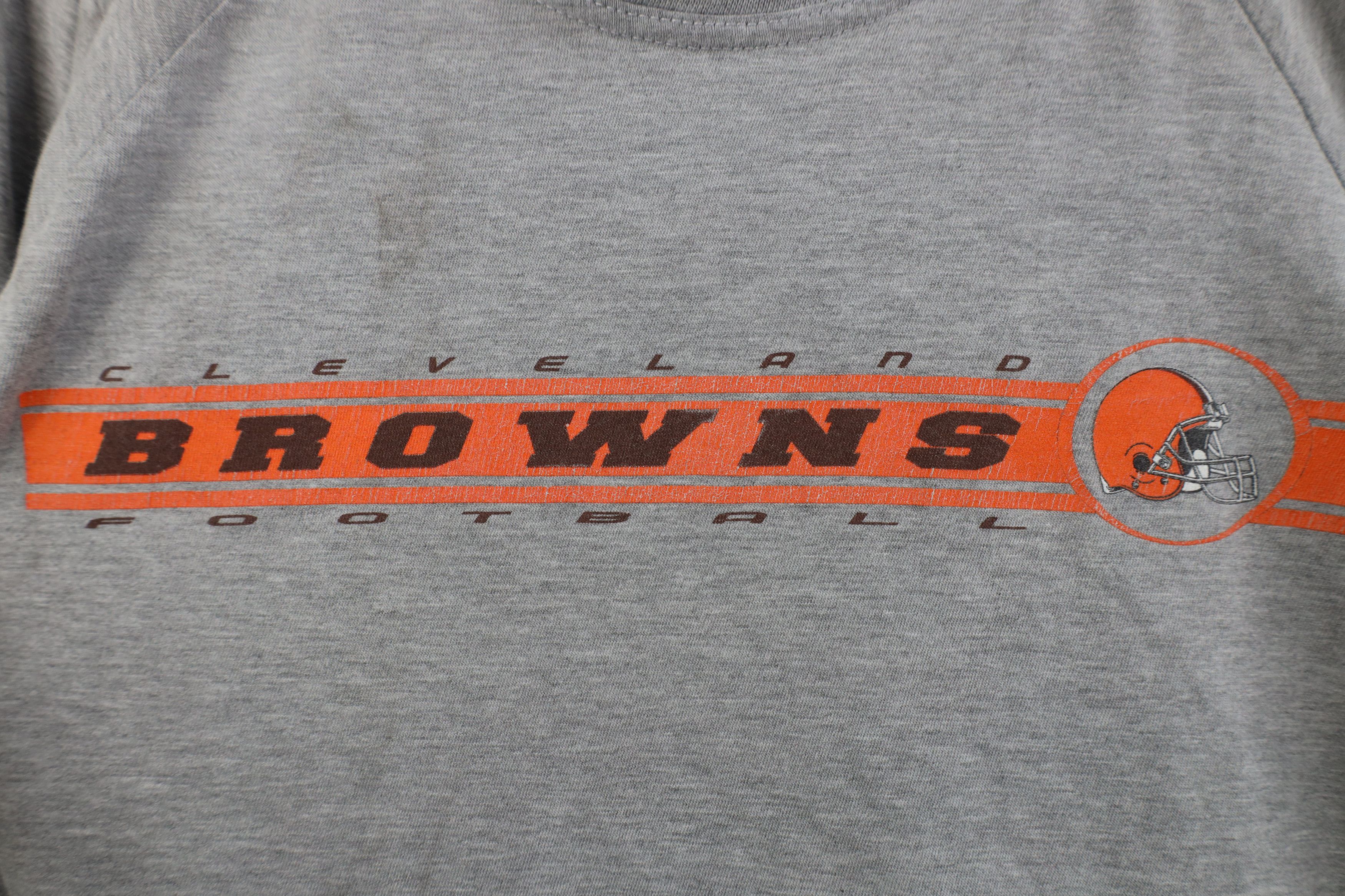 Vintage Vintage 90s Cleveland Browns Football Long Sleeve T-Shirt Size US L / EU 52-54 / 3 - 4 Thumbnail