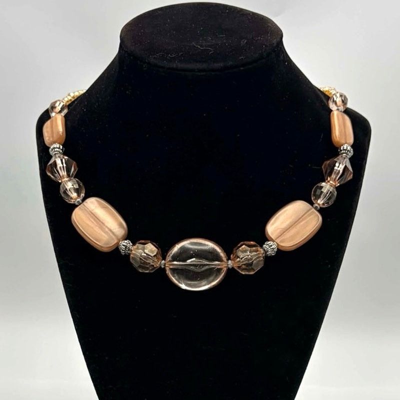 Other Y2K Brown Crystal Necklace Size ONE SIZE - 1 Thumbnail
