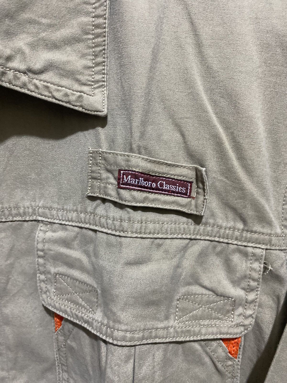 Marlboro classics zipper shirt military usa double pockets