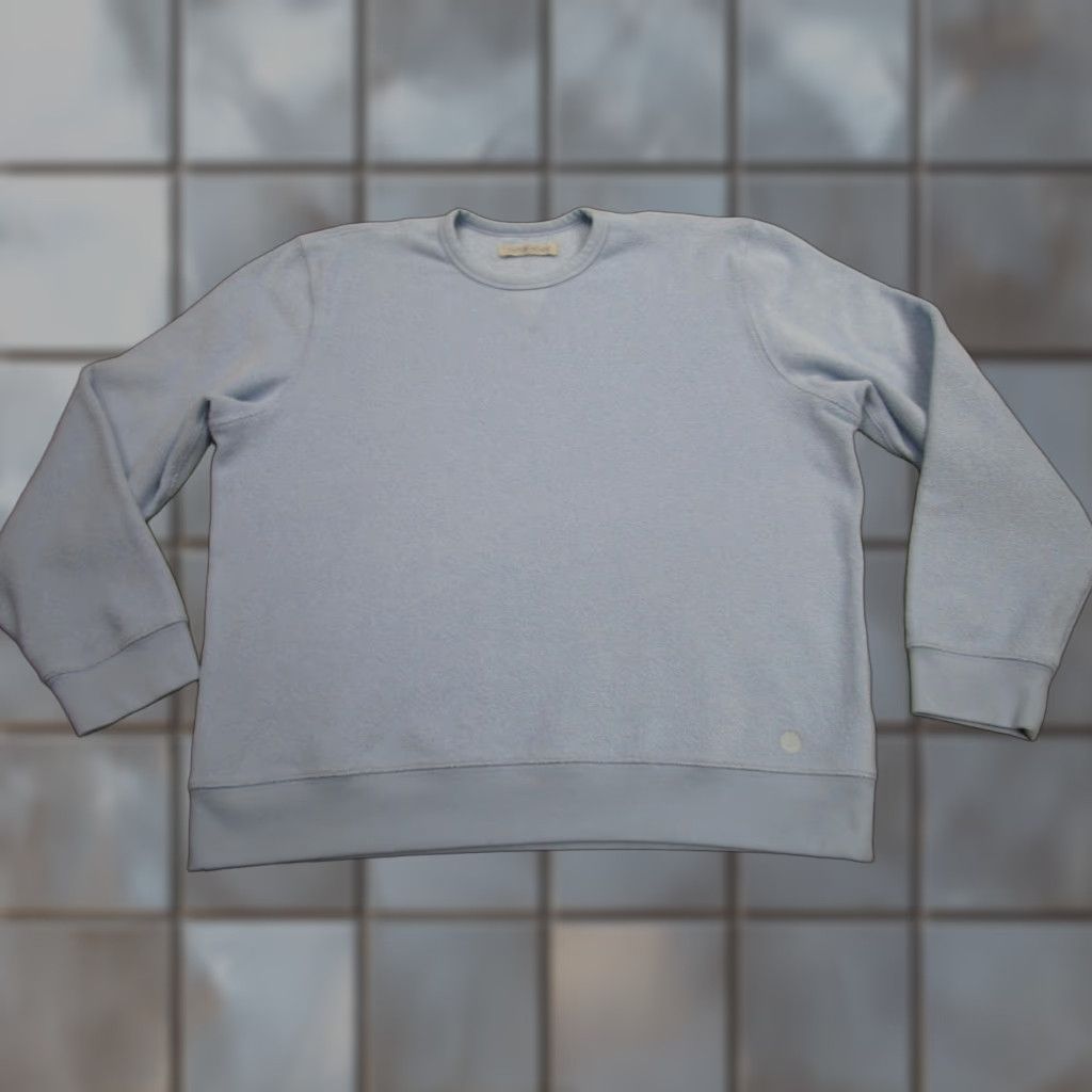 Outerknown VINTAGE? Wait no: Outerknown Sweatshirt Mens Large Blue Terry Fleece Crewneck Pullover Made USA Size US L / EU 52-54 / 3 - 1 Thumbnail