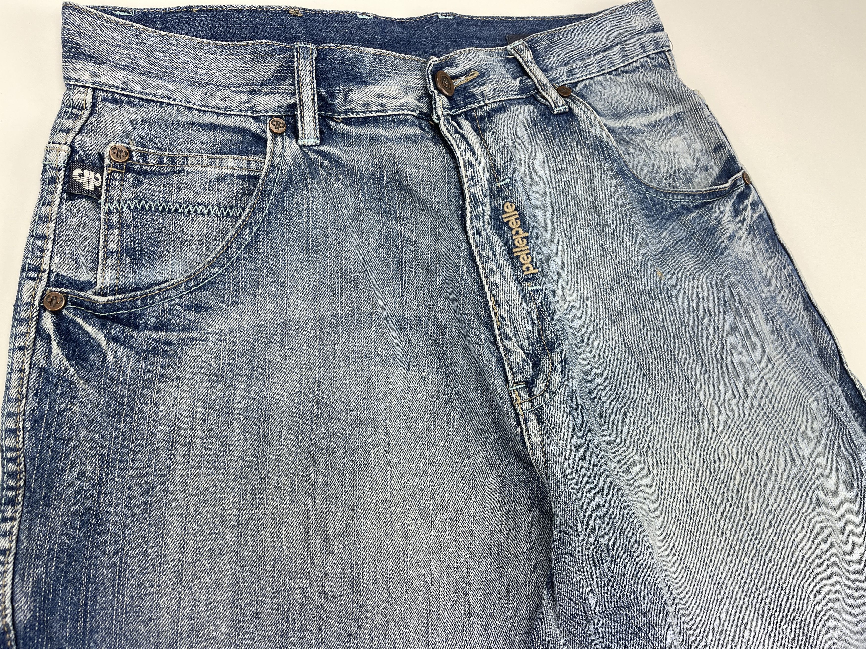 Pelle Pelle PELLE PELLE jeans shorts, Marc Buchanan vintage baggy 90s 32 Size US 32 / EU 48 - 9 Thumbnail