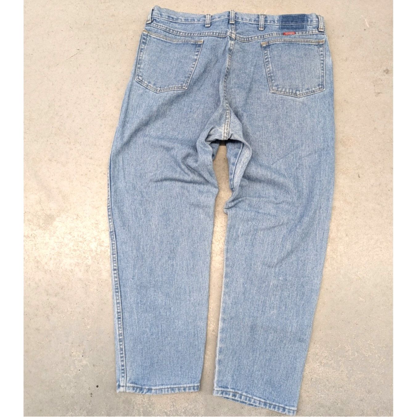 Vintage × Wrangler Vintage late 80s Wrangler Boot Zipper light blue denim jeans Size US 38 / EU 54 - 1 Thumbnail
