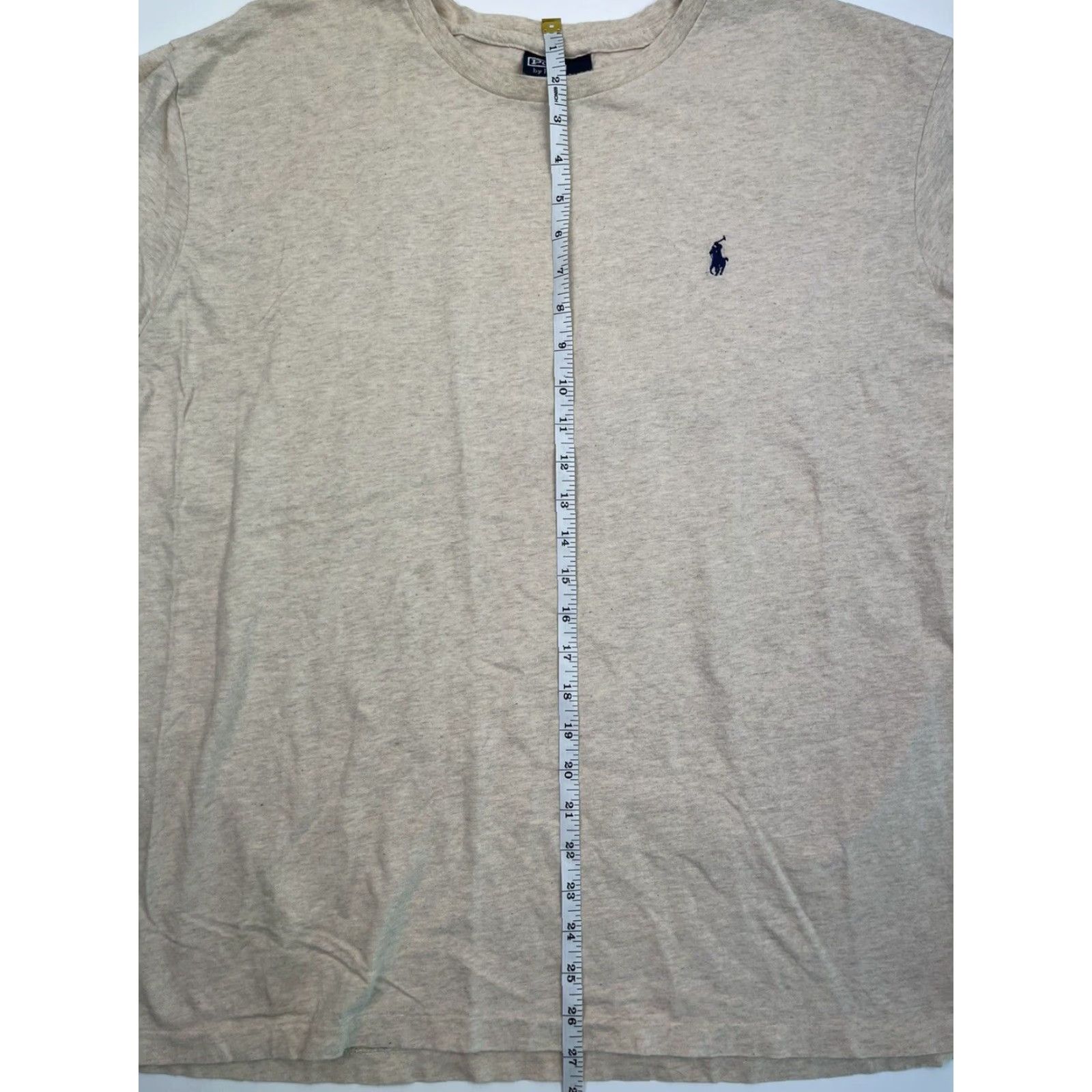 Polo Ralph Lauren VINTAGE Polo Ralph Lauren T-Shirt Polo Chest Pony Logo Crew Neck Short Sleeve 1990s Beige XL Mens Size US XL / EU 56 / 4 - 7 Thumbnail