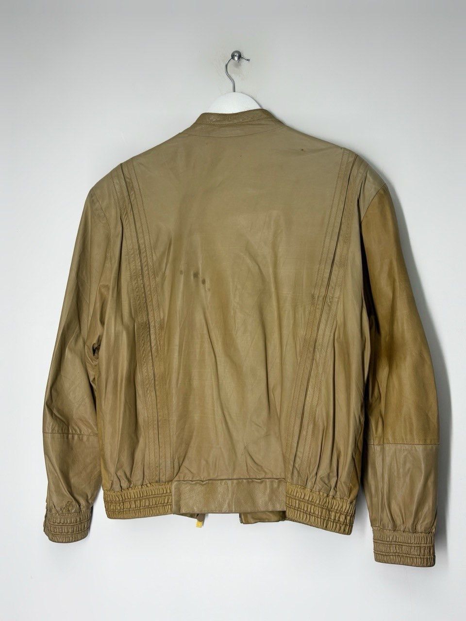 Zilli ZILLI Larsen Model Vintage Calf Leather Jacket Colonial Size US M / EU 48-50 / 2 - 2 Thumbnail
