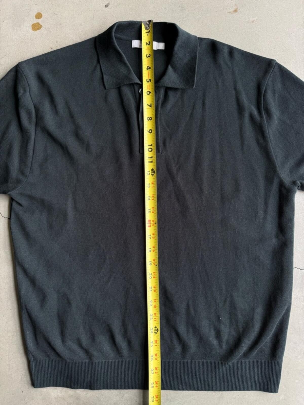 (multee)project Project M / Collared Knit Polo Shirt / dark green Size US M / EU 48-50 / 2 - 5 Thumbnail