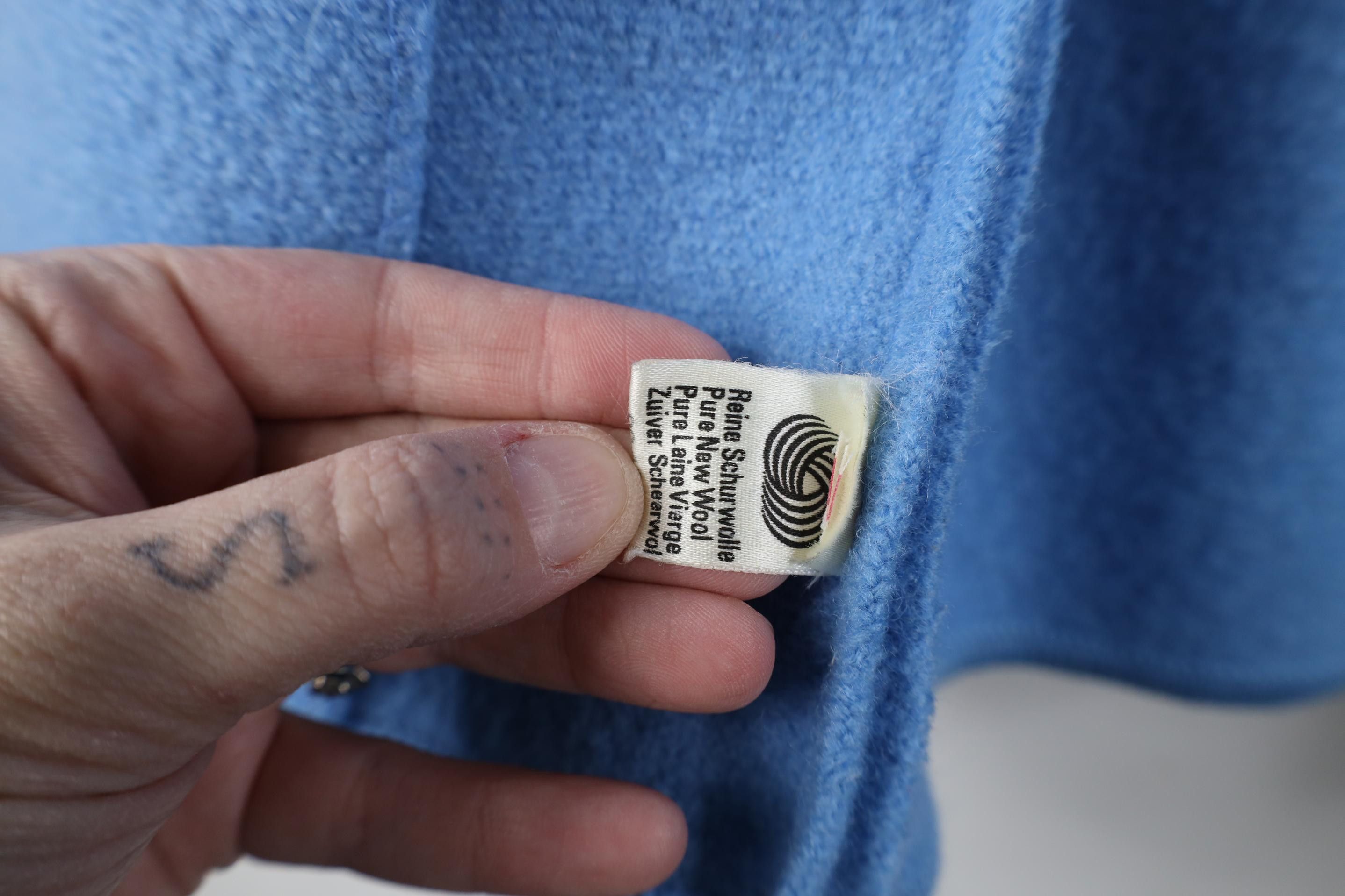 Vintage Vintage 90s Streetwear Boiled Wool Cardigan Jacket Blue Size M / US 6-8 / IT 42-44 - 12 Thumbnail